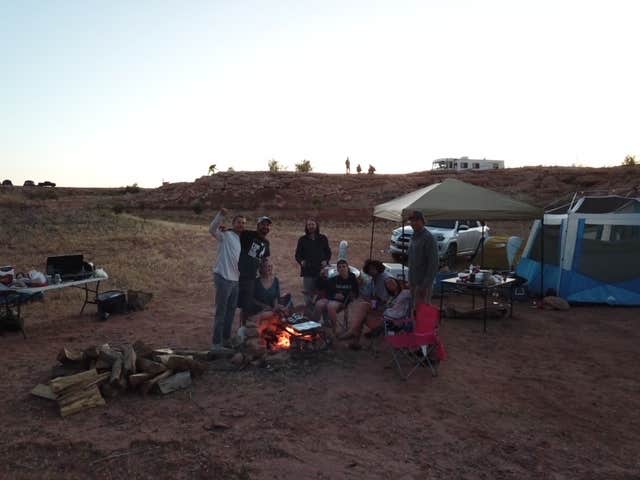Isabelle K.'s photo of tent camping at Stanton Creek Primitive Campground — Glen Canyon National Recreation Area near Oljato-Monument Valley, UT