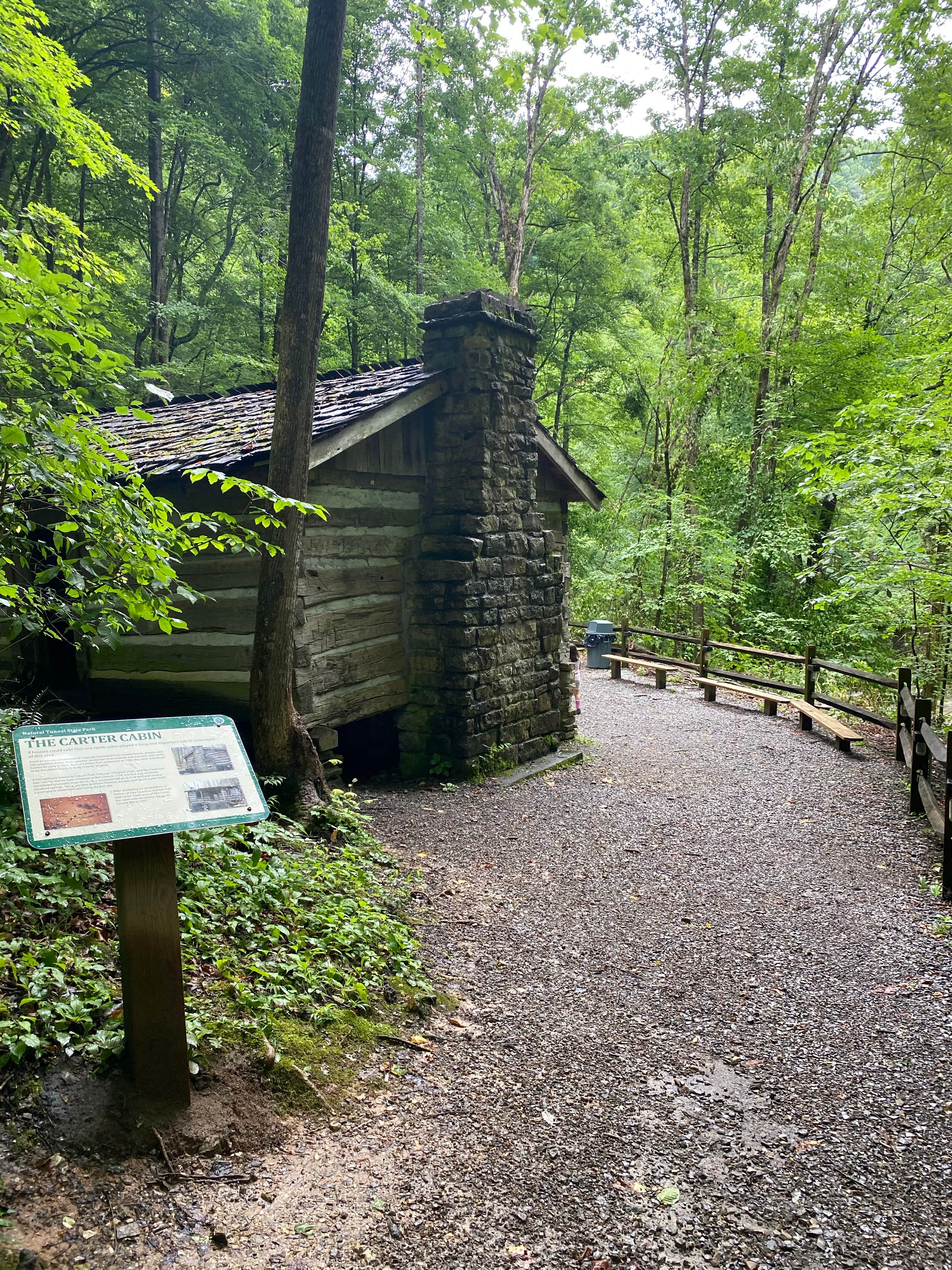 Rachael H.'s photo of glamping accommodations at Natural Tunnel State Park Campground in Virginia