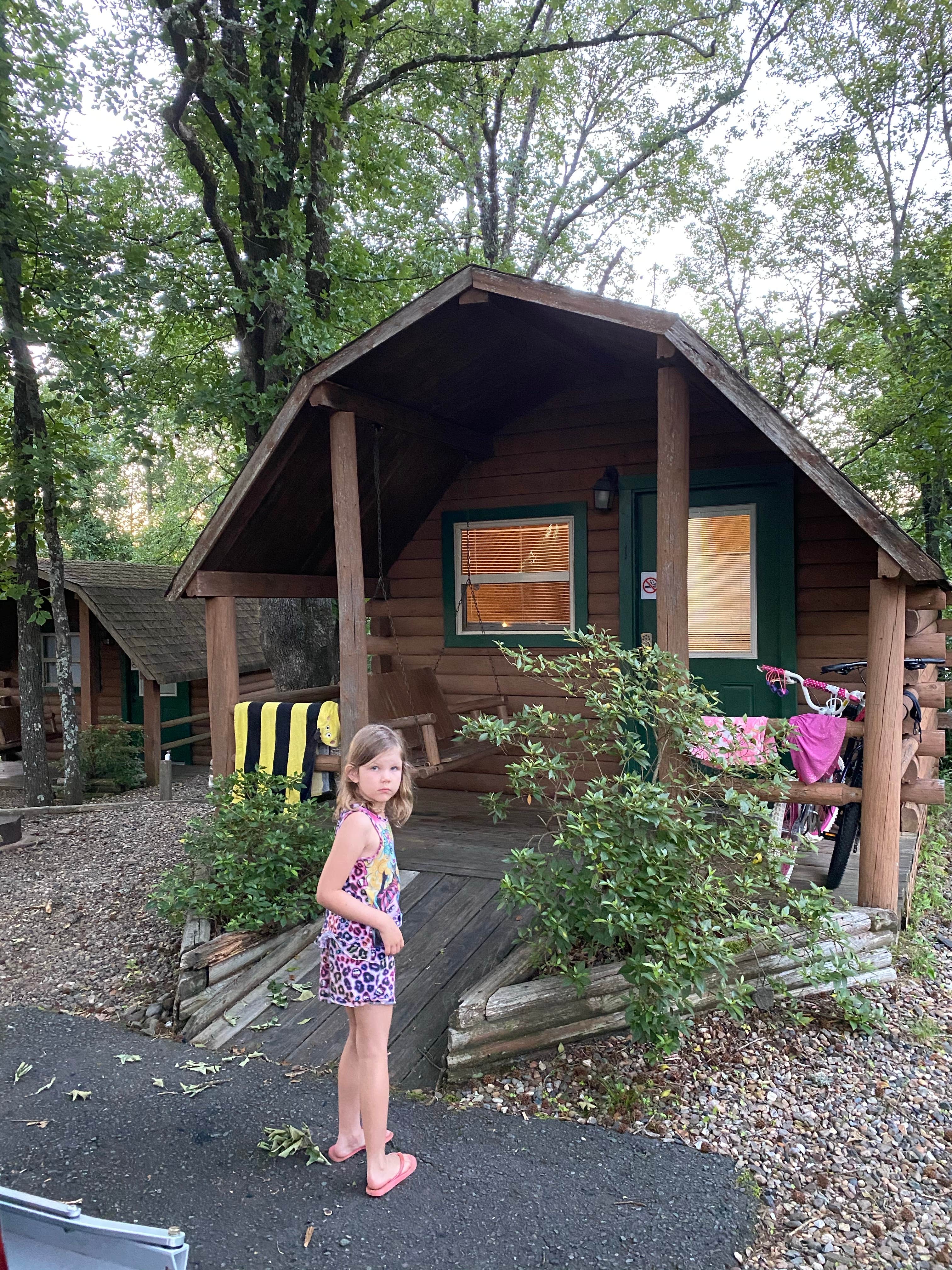 Rachael H.'s photo of a cabin at Hot Springs National Park KOA near Casa, AR