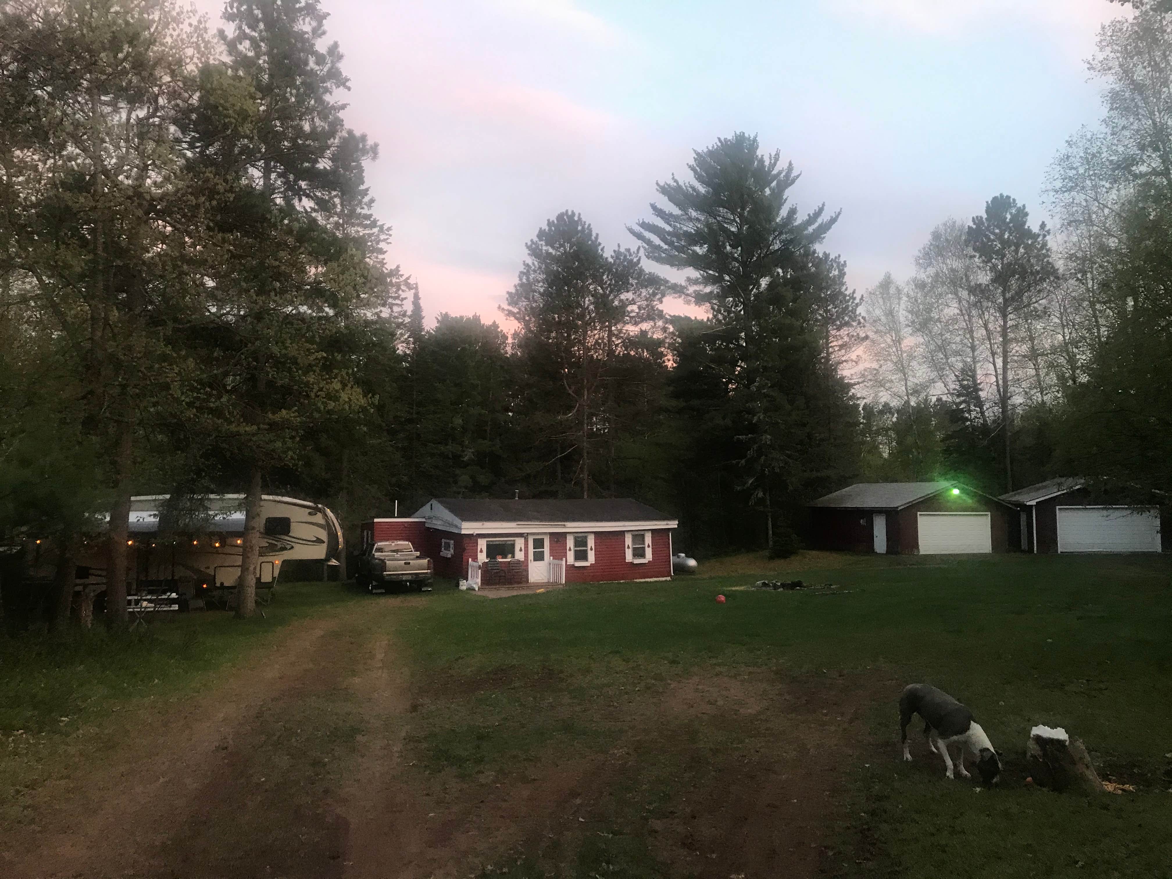 Liz D.'s photo of camping with pets at Boulder Junction near Crystal Falls, MI