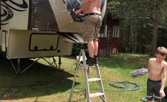 Liz D.'s photo of tent camping at Boulder Junction near Alpha, MI