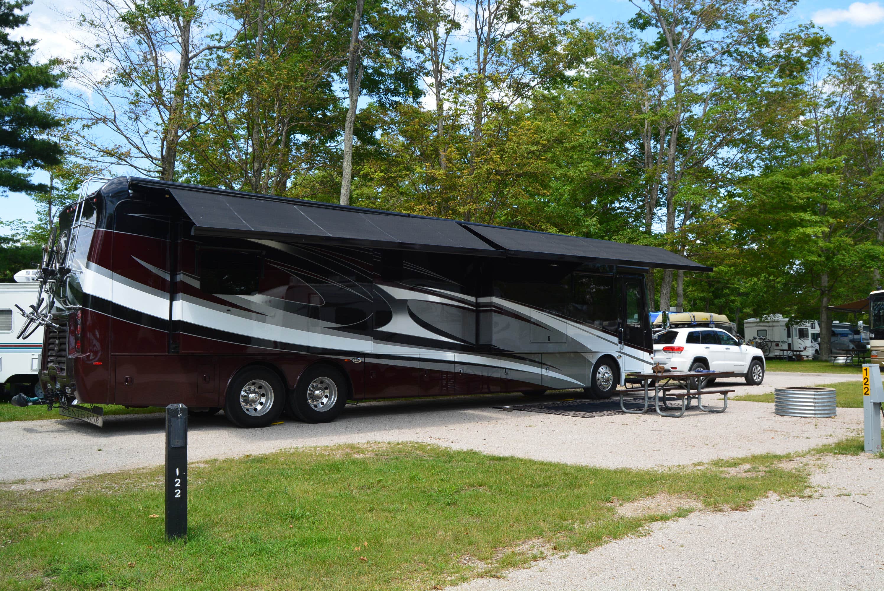 Nancy W.'s photo of rv camping at Muskallonge Lake State Park Campground near Grand Marais, MI