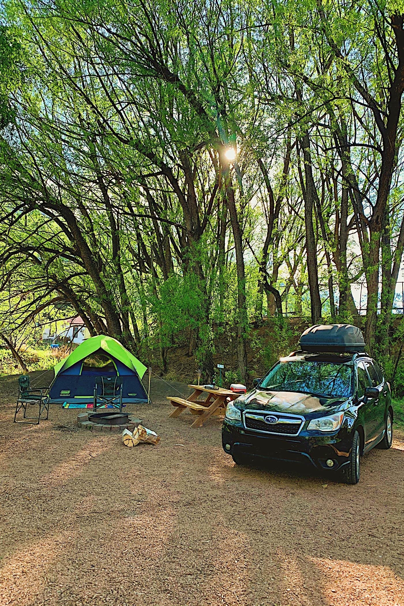 Casey W.'s photo of tent camping at Lone Duck Campground and Cabins near Highlands Ranch, CO