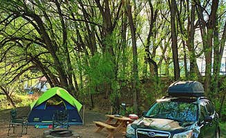 Casey W.'s photo of tent camping at Lone Duck Campground and Cabins near Franktown, CO