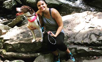 Pamela H.'s photo of camping with pets at Petit Jean State Park — Petit Jean State Park near Hector, AR