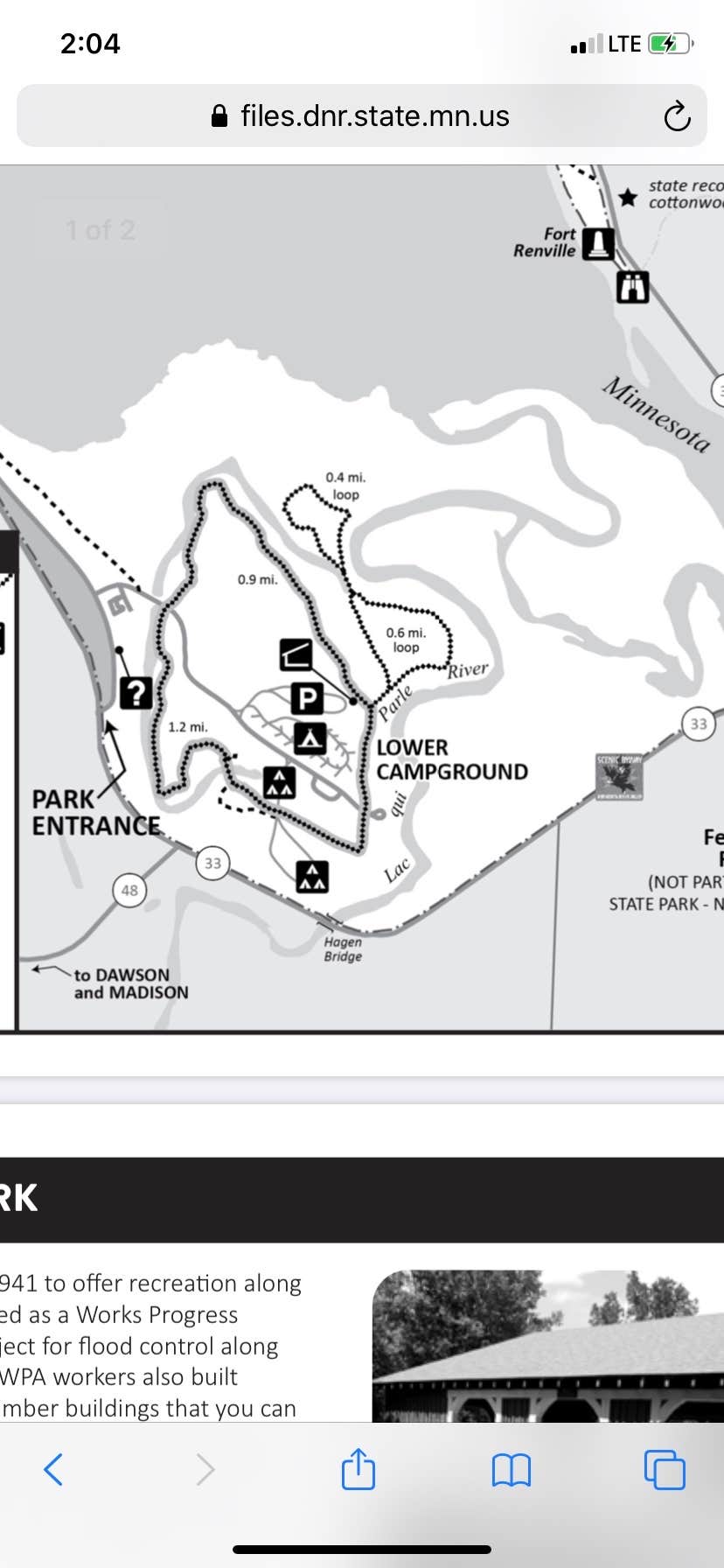 Camper-submitted photo at Lac qui Parle Upper Campground — Lac qui Parle State Park near Granite Falls, MN
