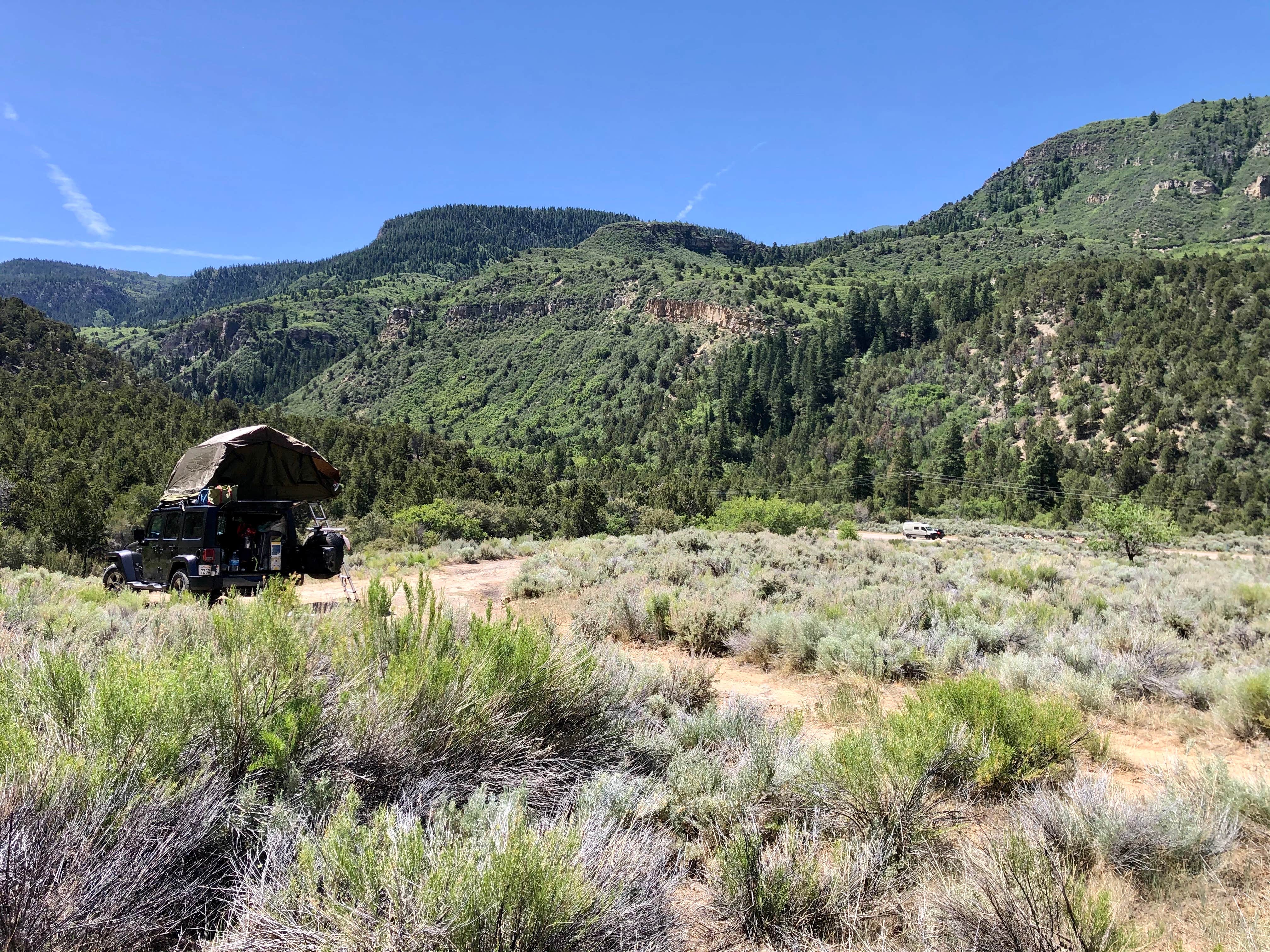 Kathryn Z.'s photo of a dispersed camping area at Coal Creek Dispersed - Cedar City near Duck Creek Village, UT