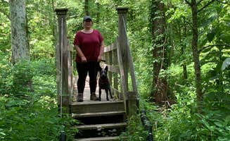 Ron H.'s photo of camping with pets at Oak Ridge Camping Area — Morgan-Monroe State Forest near Waverly, IN