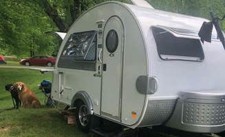 Kerrie K.'s photo of camping with pets at Five River Campground near Paw Paw, WV