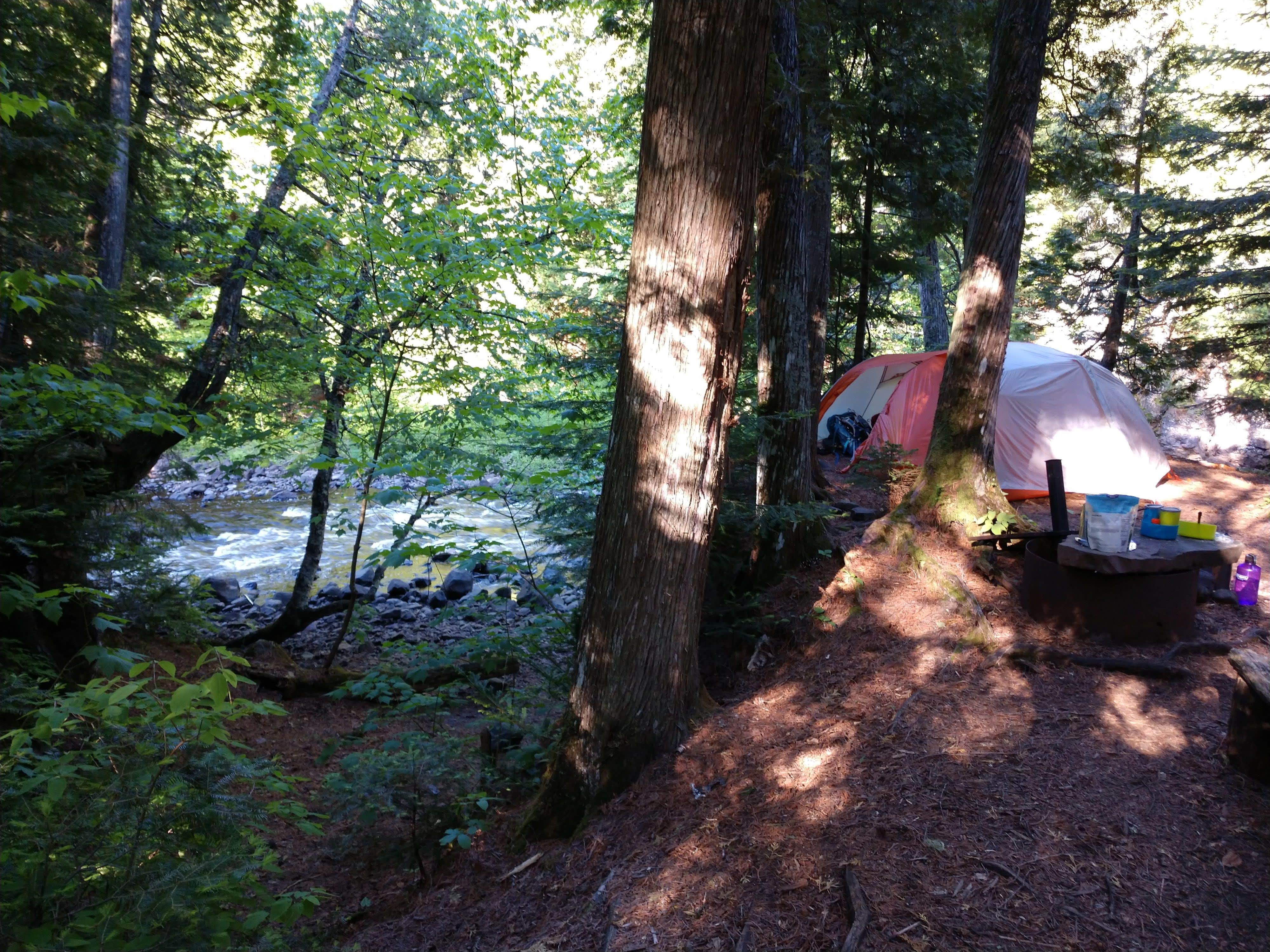 B L.'s photo of tent camping at George H. Crosby Manitou State Park Campground near Babbitt, MN
