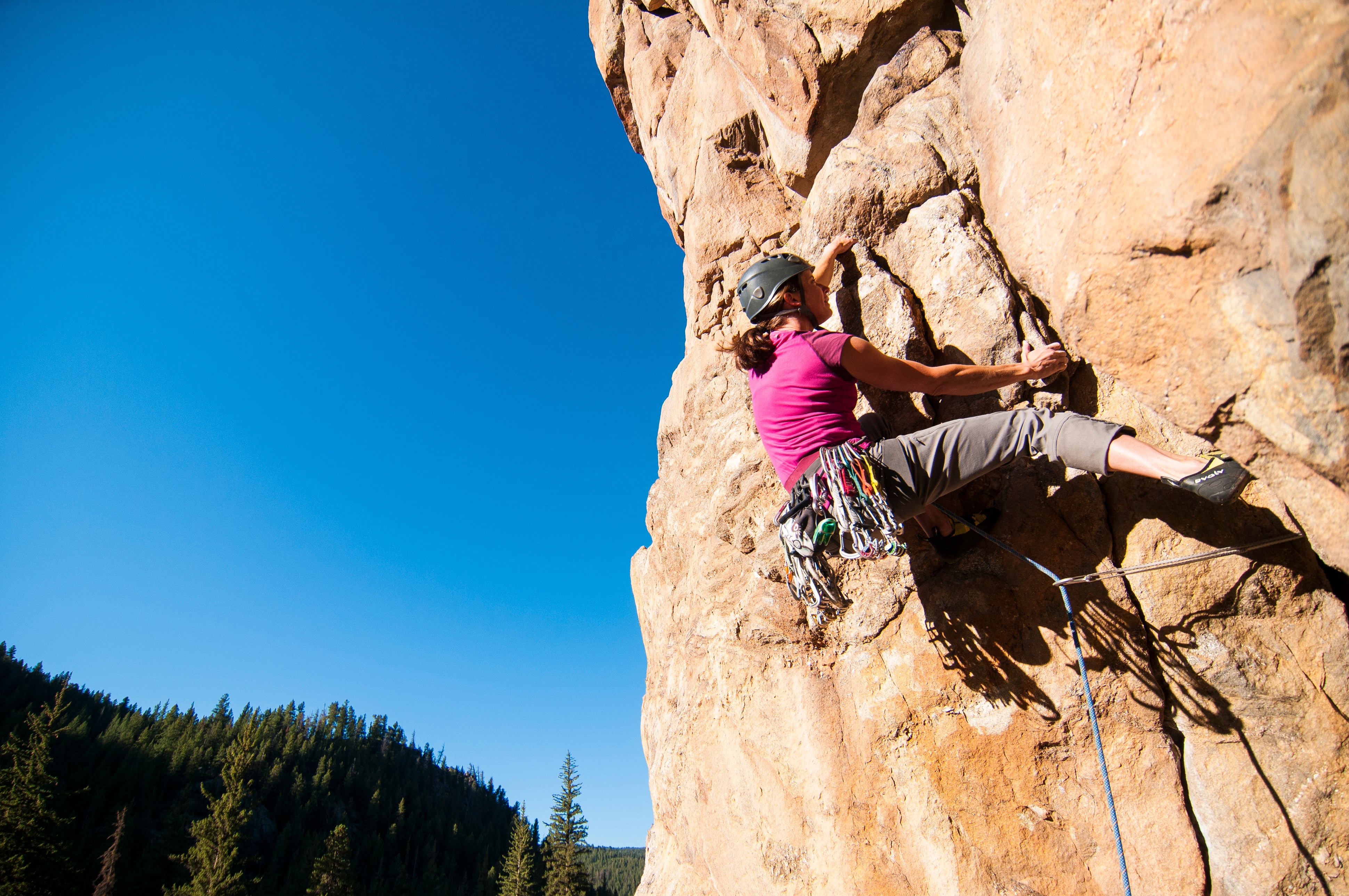 Outstanding rock climbing both on property and nearby, just 5 mins from camp.