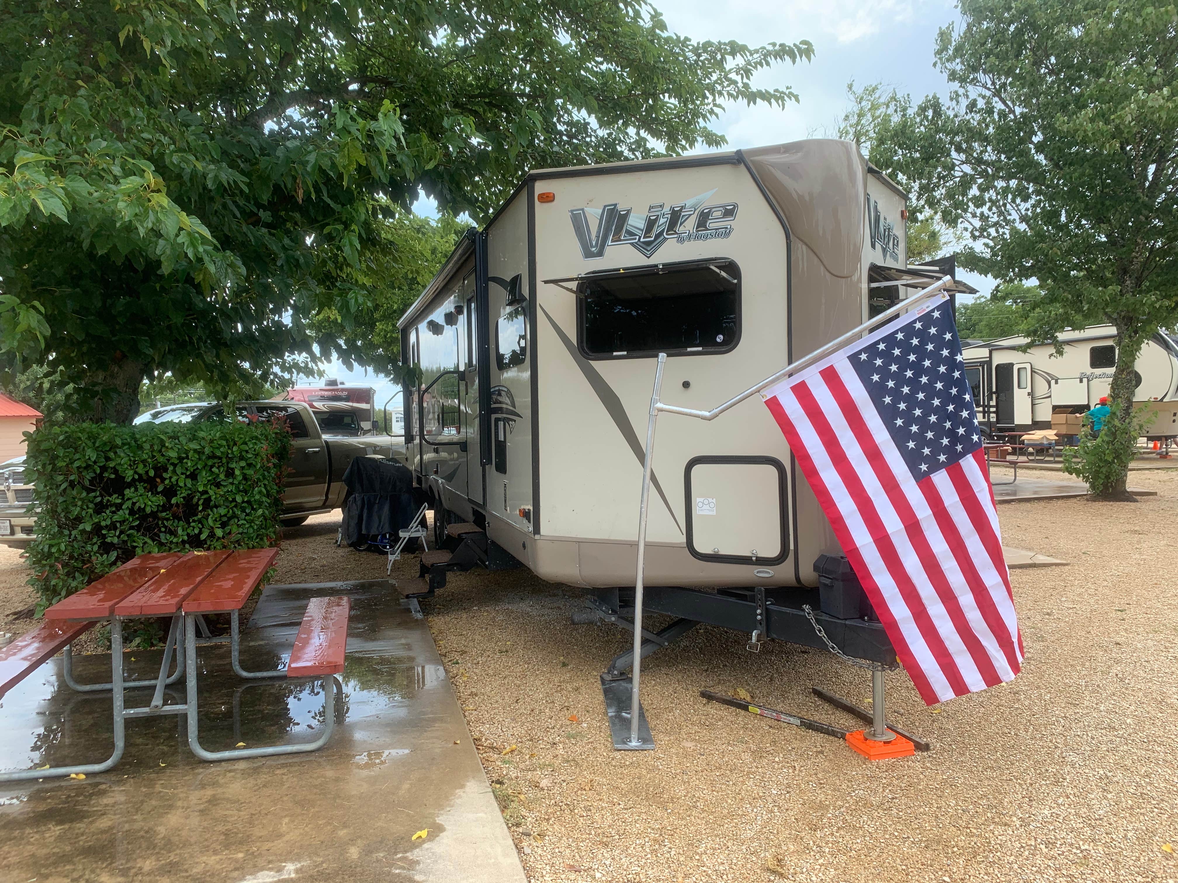 Charley K.'s photo of rv camping at Oakwood RV Resort near Stonewall, TX