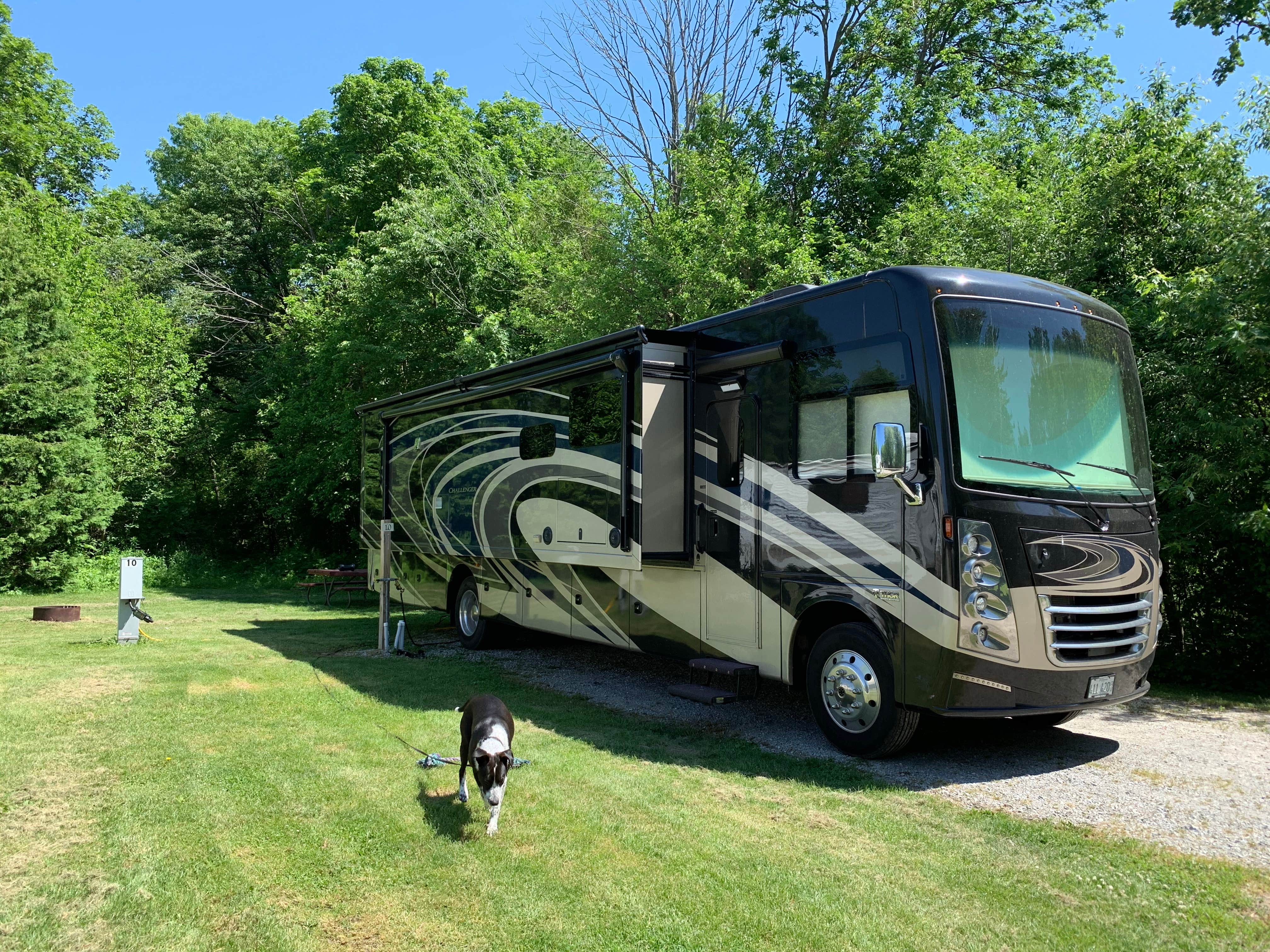 Christopher  G.'s photo of camping with pets at Cedar Lake Ministries RV Park near Chicago, IL