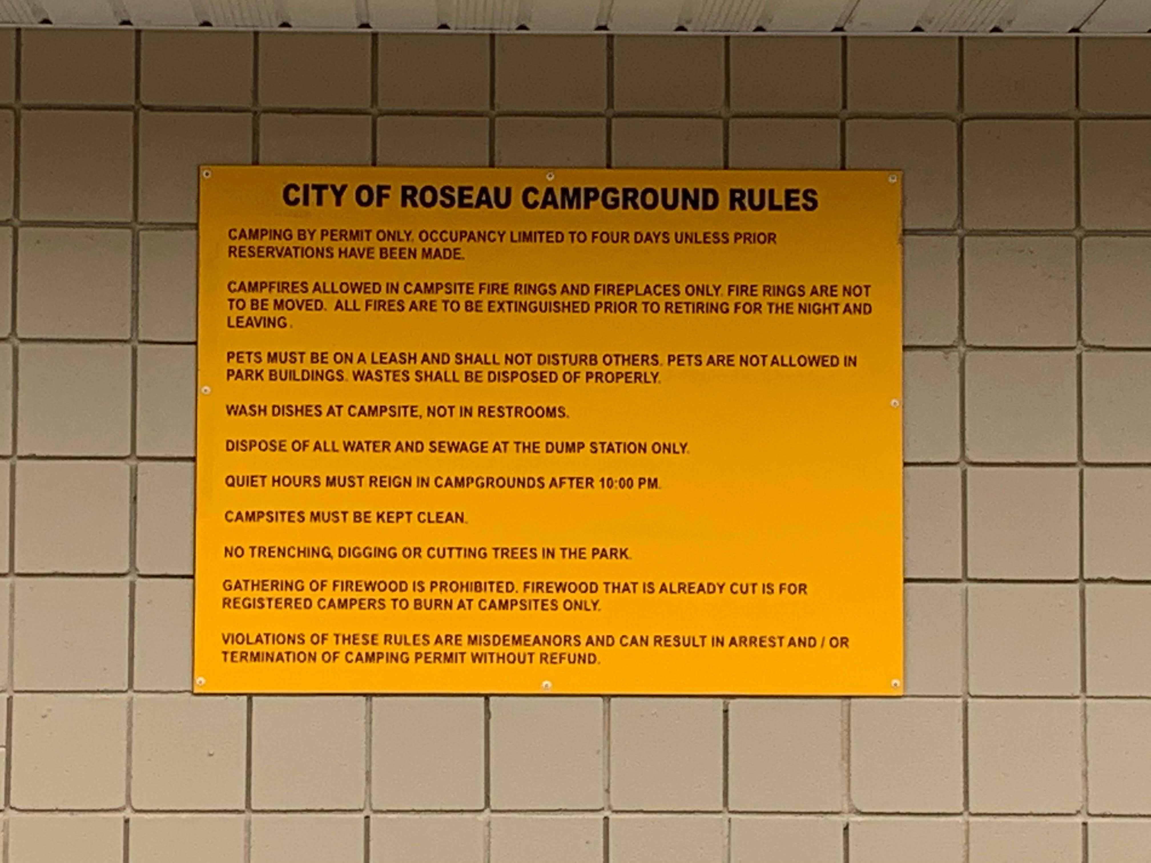 Camping near Clementson Resort: Roseau City Park, Roseau, Minnesota