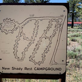 New  Shady Rest Campground map