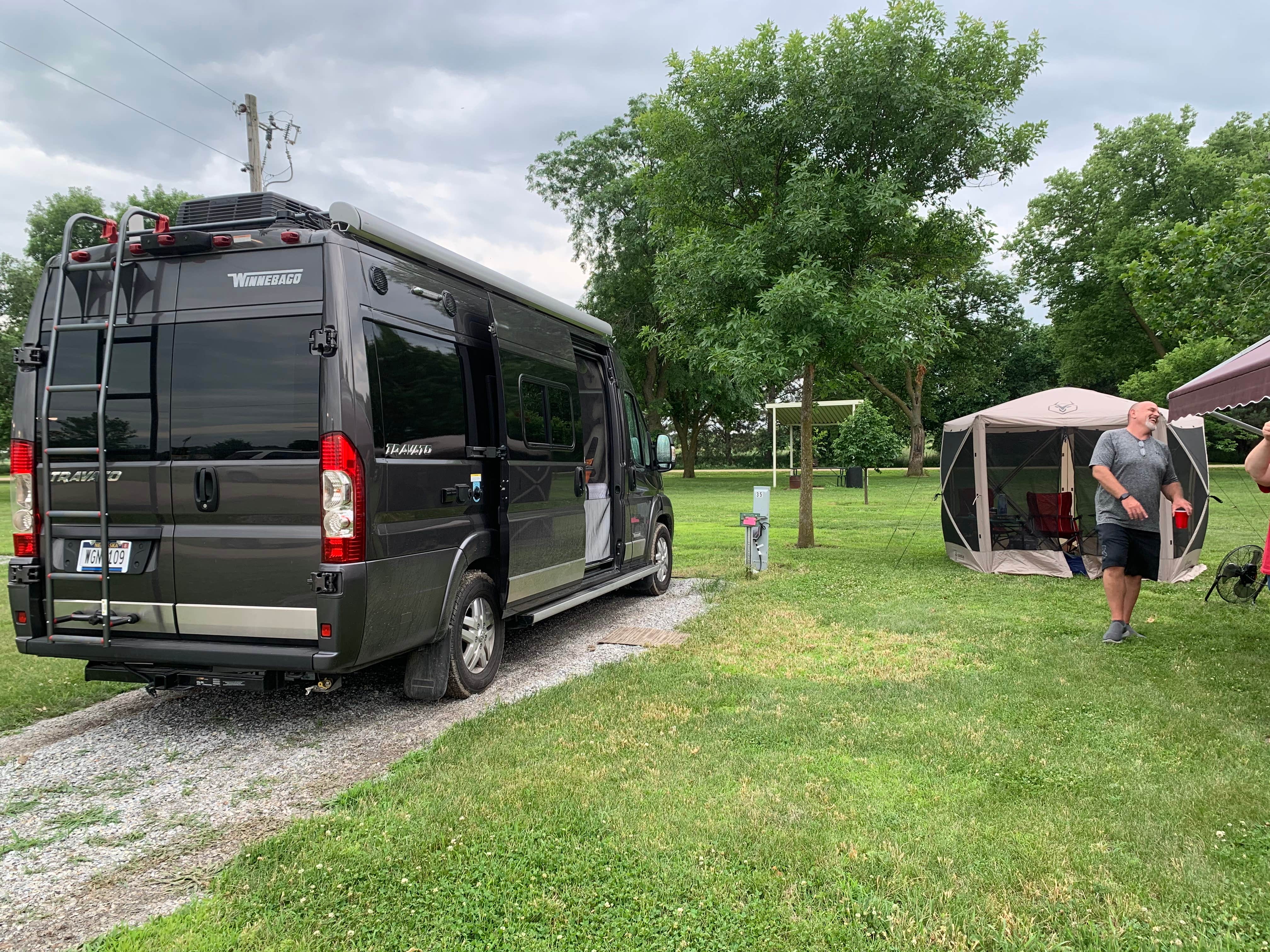 Amy C.'s photo of rv camping at Legion Memorial Park near Beatrice, NE