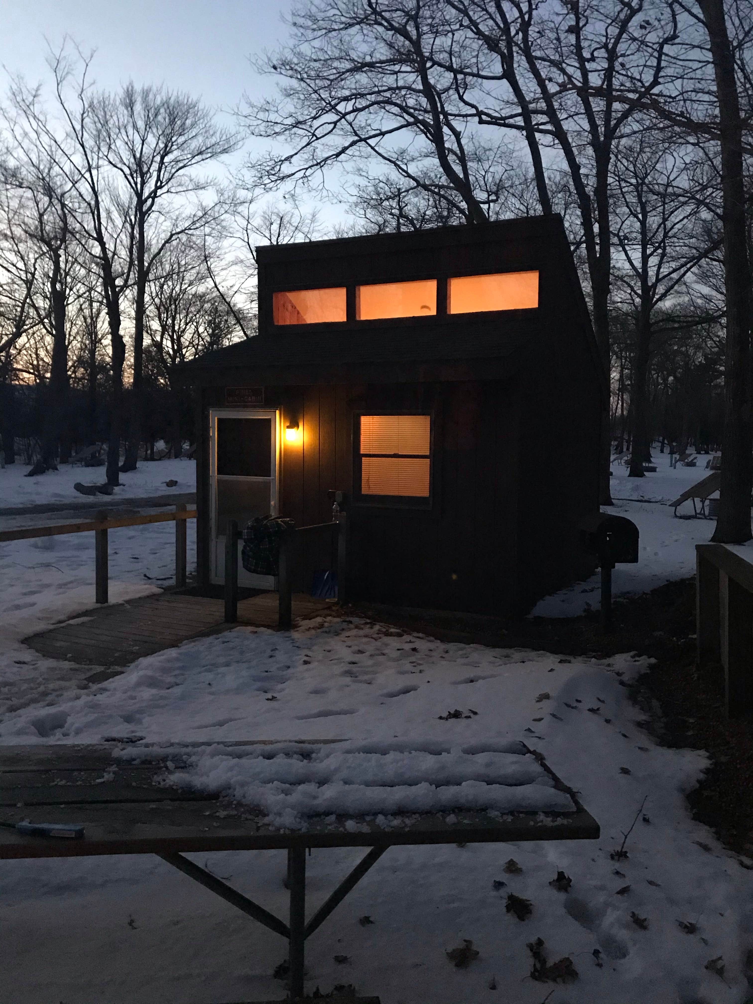 Kathie M.'s photo of a cabin at Cedar Campground — Ludington State Park near Mesick, MI