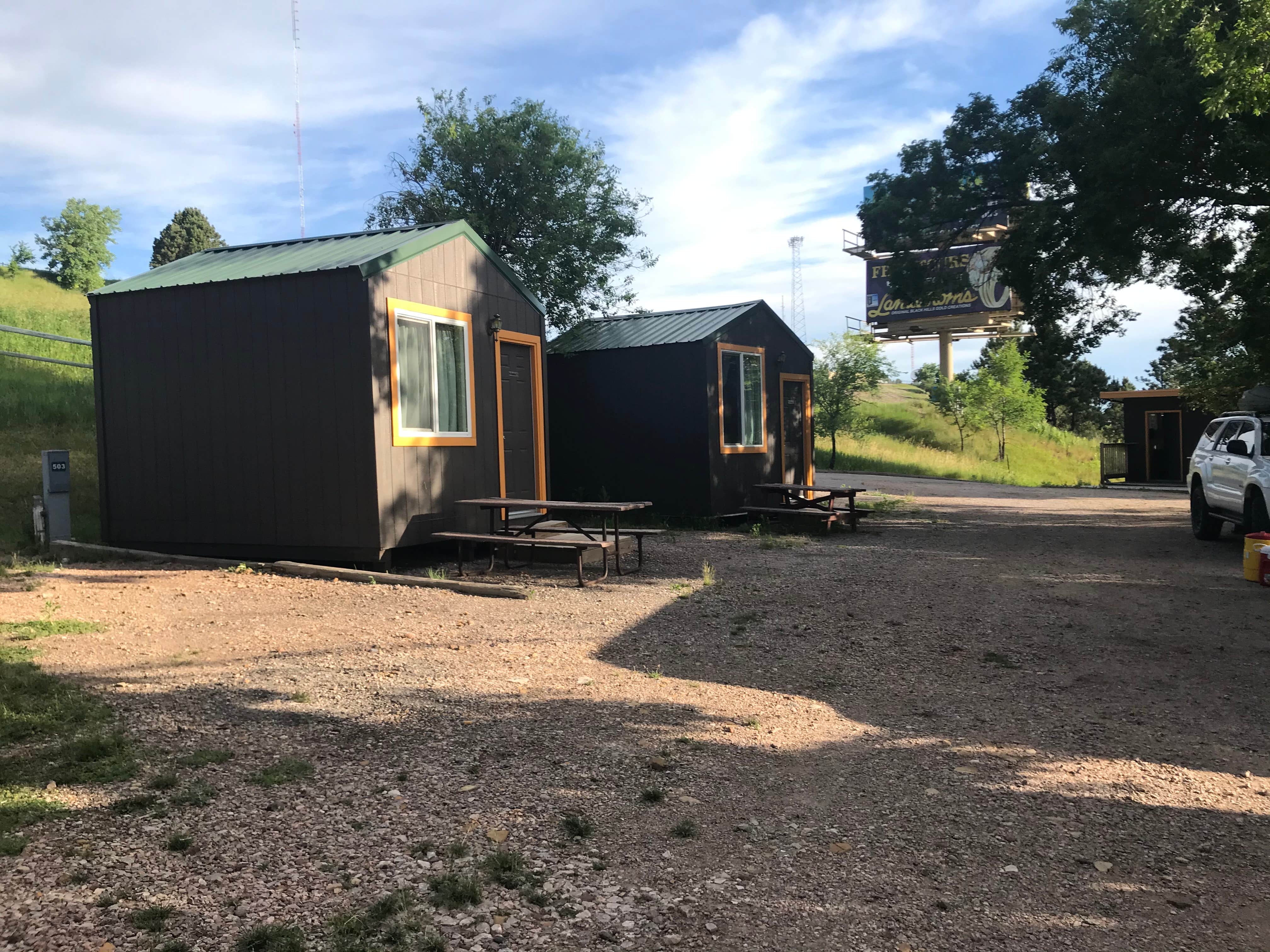 Emily C.'s photo of glamping accommodations at Rapid City RV Park & Campground near Rapid City, SD