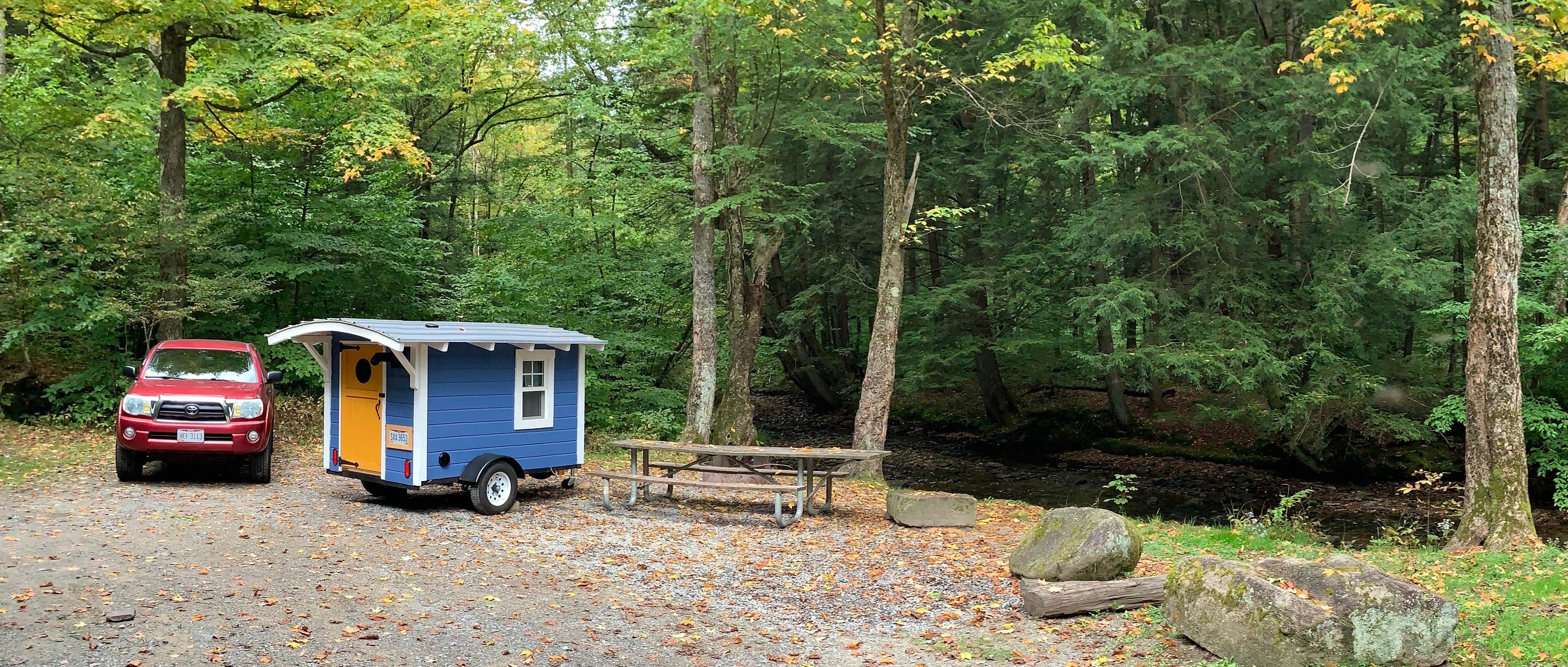 Brannon M.'s photo of glamping accommodations at Minister Creek Campground near Bradford, PA