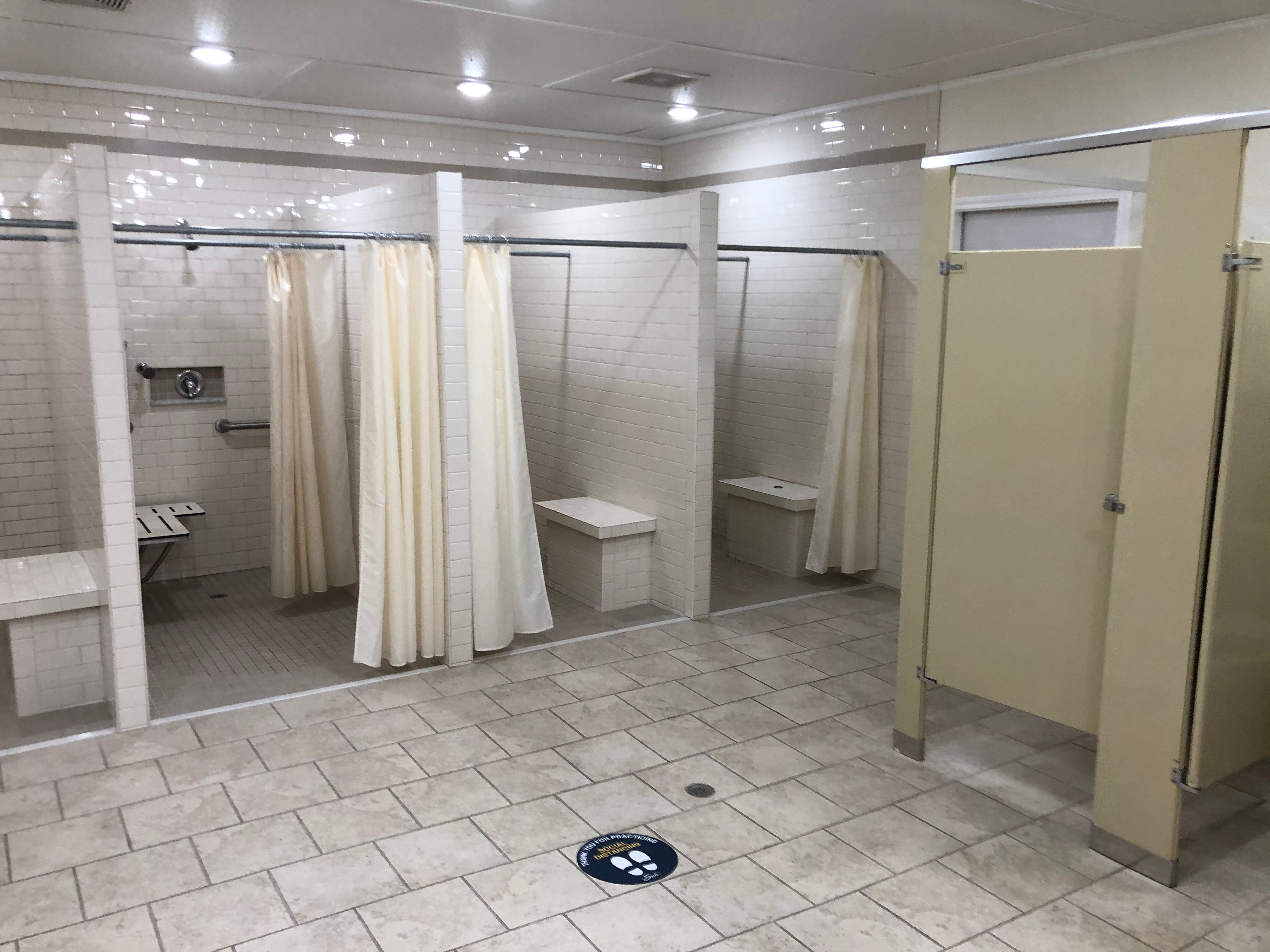 Clean, accessible bathroom facilities