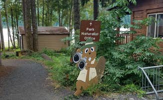 Raphaela H.'s photo of a cabin at Detroit Lake State Recreation Area Campground near Idanha, OR
