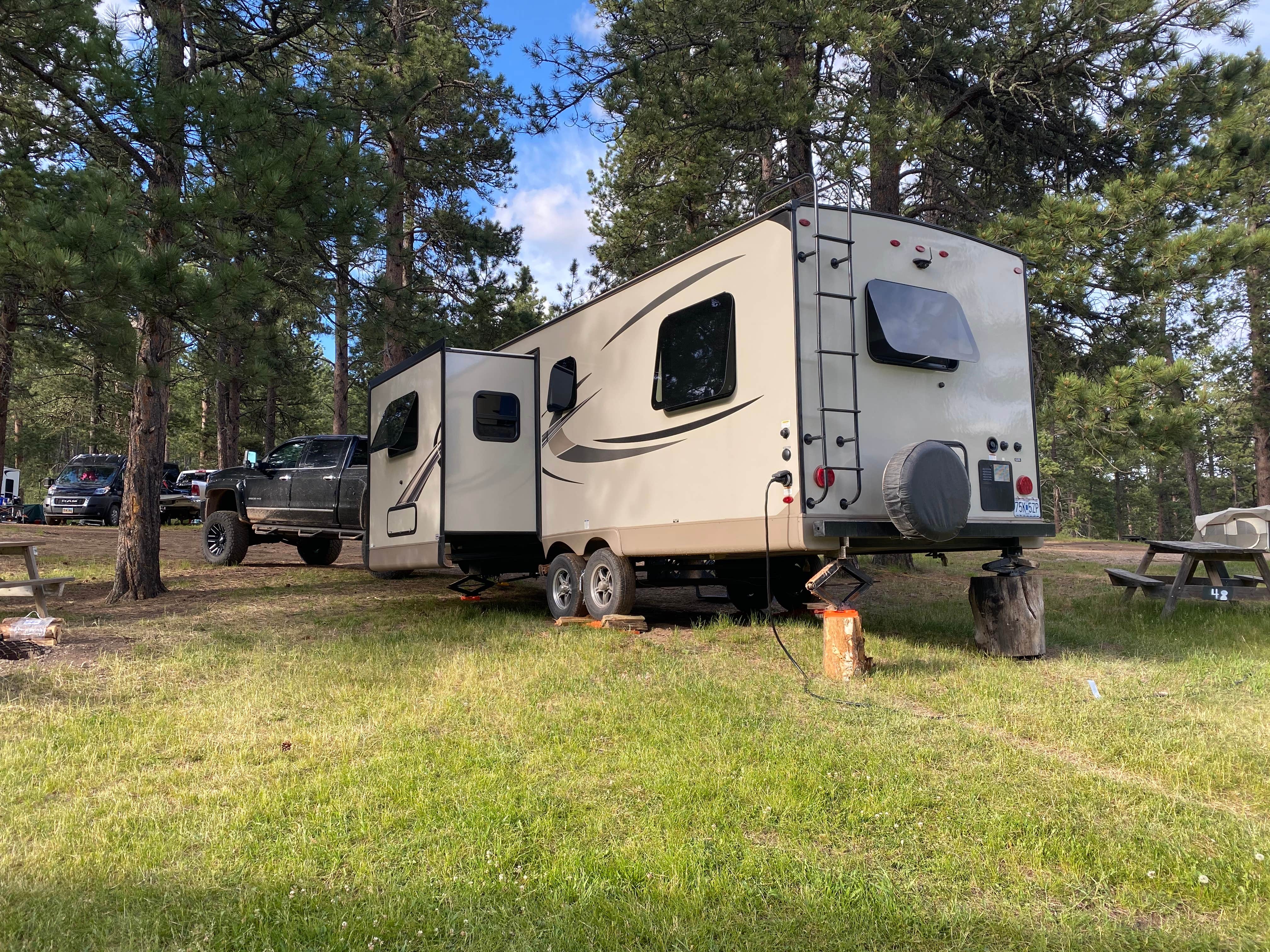 Hannah P.'s photo of rv camping at Iron Creek Lake Campground near Devils Tower National Monument
