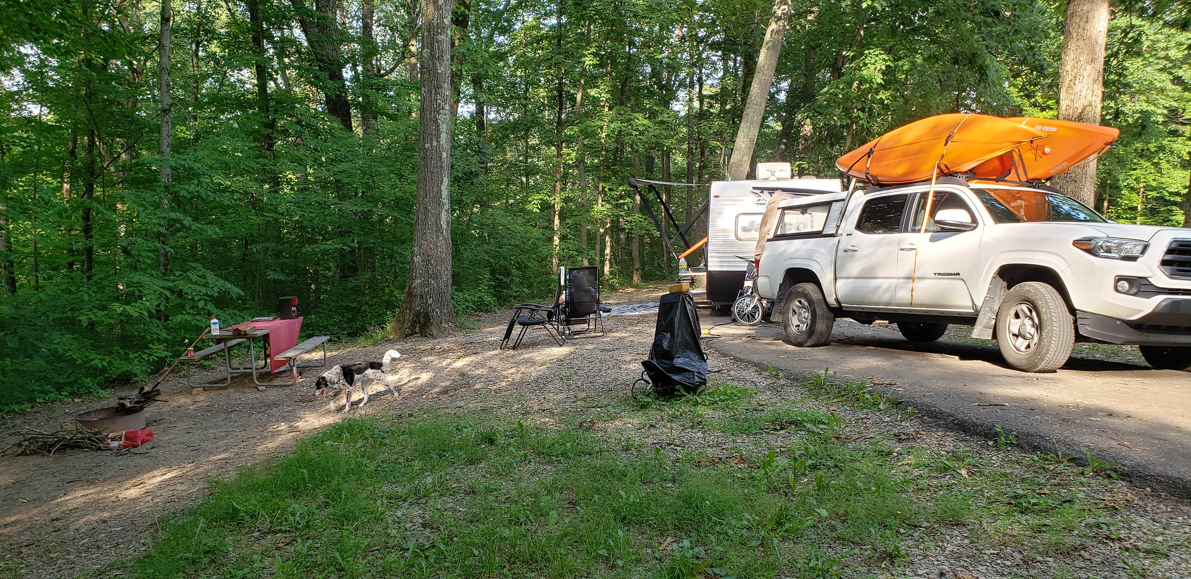 Larry M.'s photo of rv camping at Lake Hope State Park Campground near New Plymouth, OH