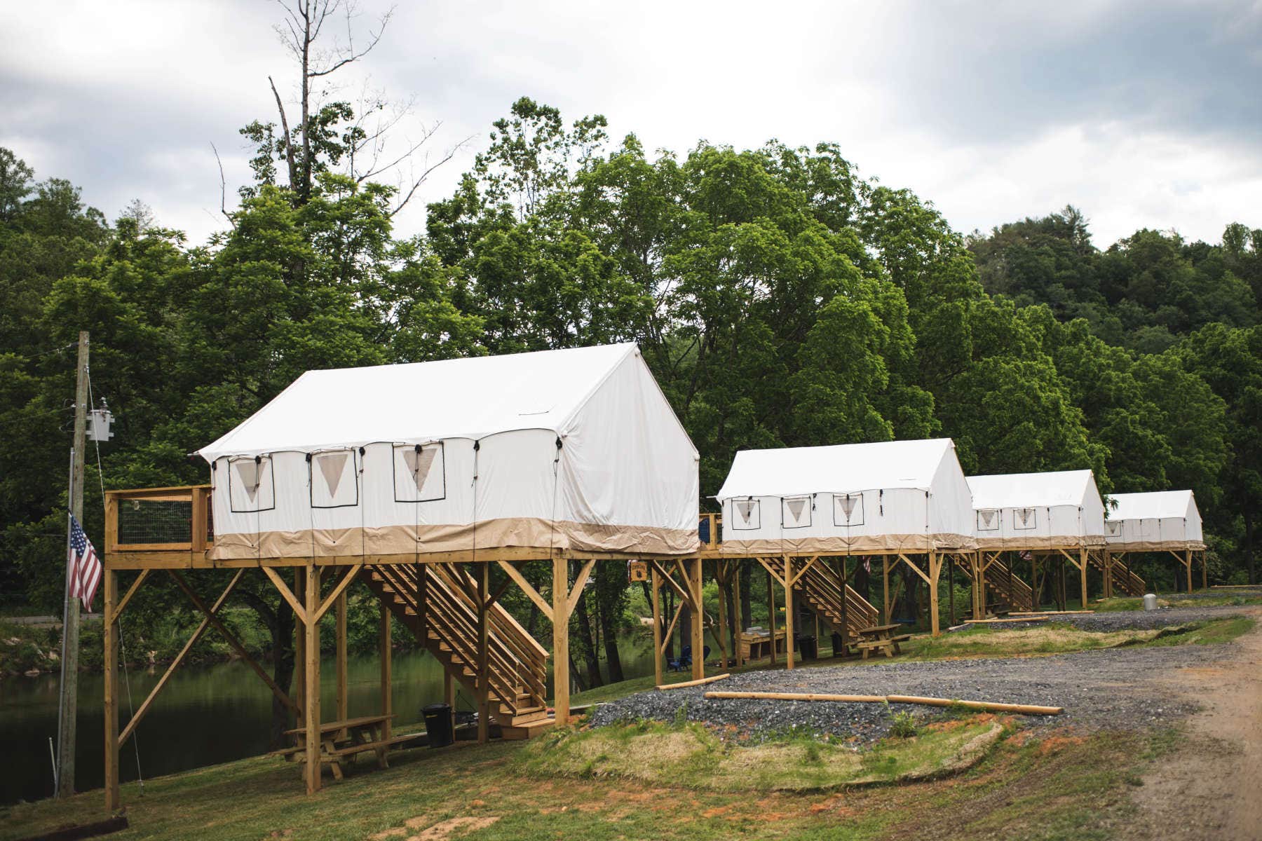 Camper-submitted photo at Rusty's Roost River Camp near Unicoi, TN
