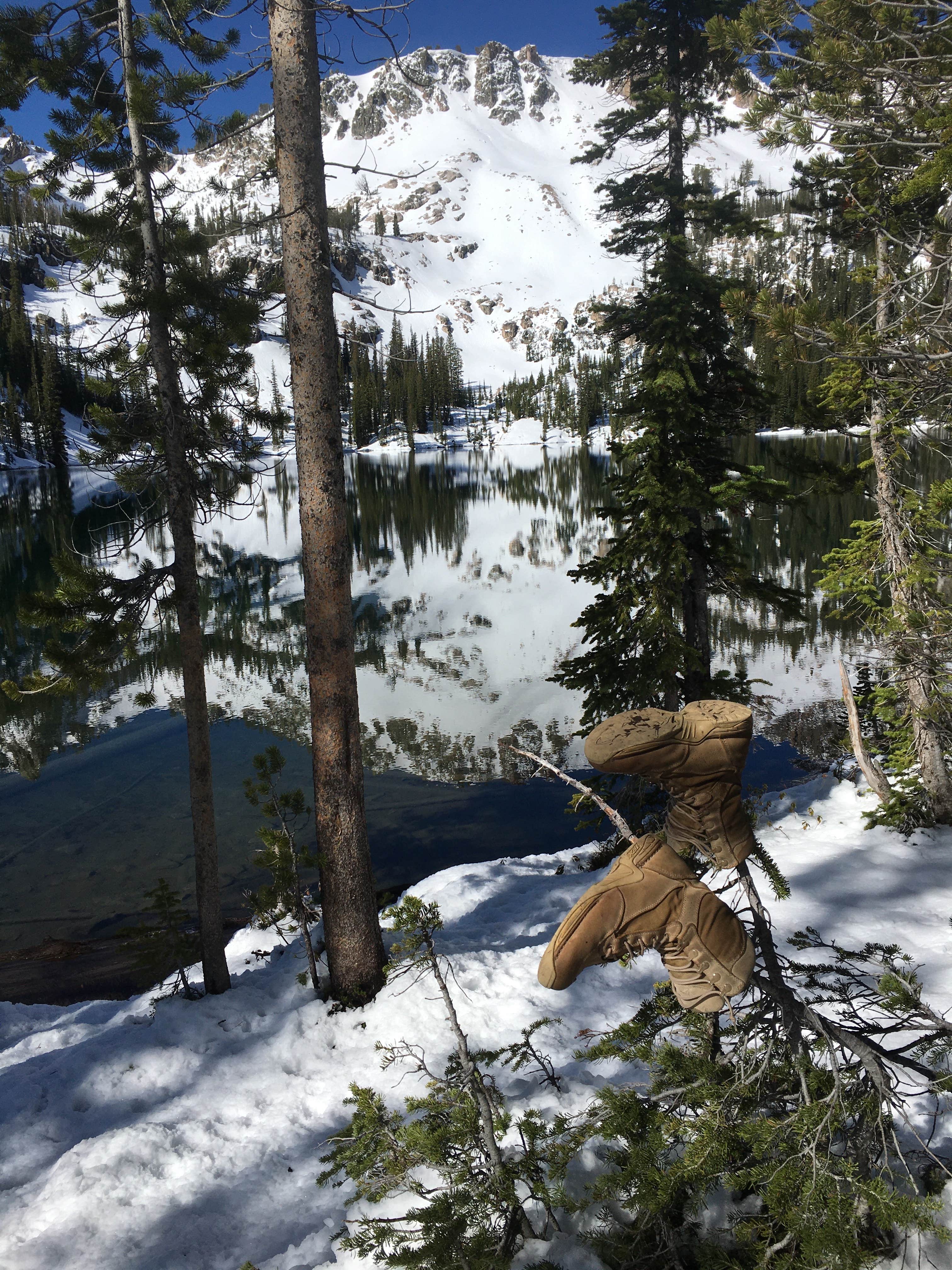 Camper-submitted photo at Alpine Lake near Stanley, ID