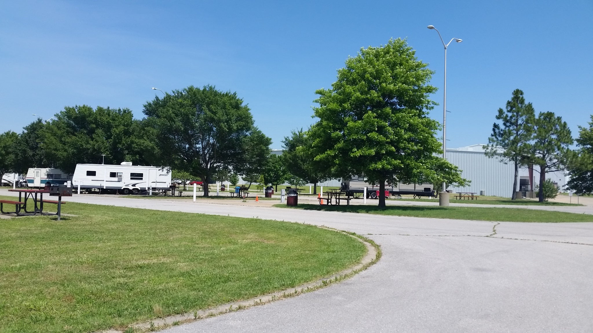 The RV park is in the city of Claremore with many options for goods and services available.