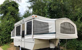 Hannah S.'s photo of tent camping at Covert/South Haven KOA Holiday near Scotts, MI