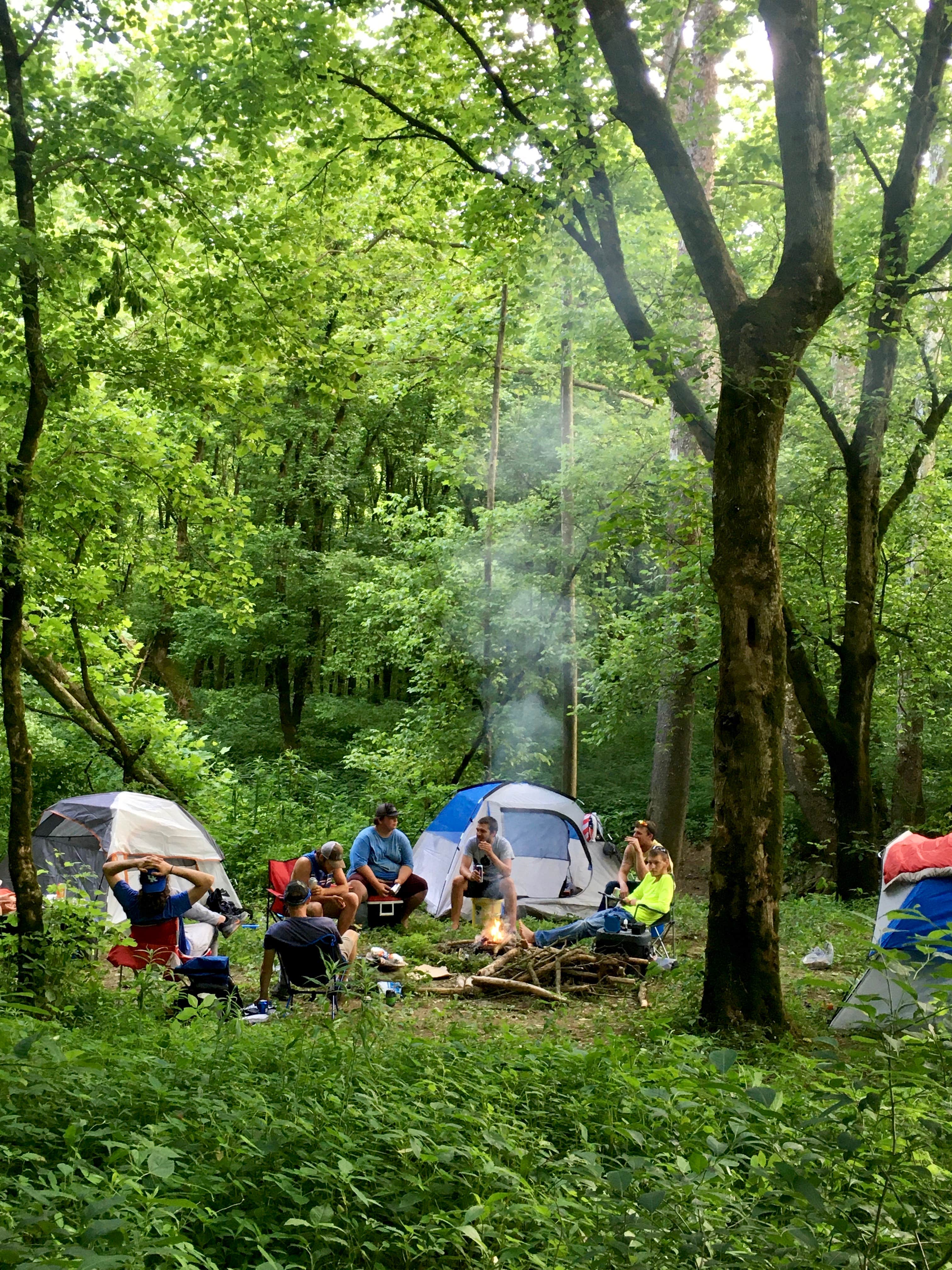 Wayne H.'s photo of tent camping at Red River Gorge Campground near Campton, KY