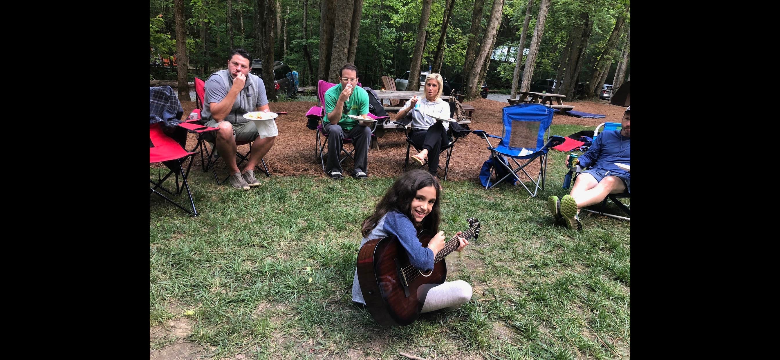 Josh L.'s photo of tent camping at Cherryfield Creek Luxury Group Camping near Balsam Grove, NC