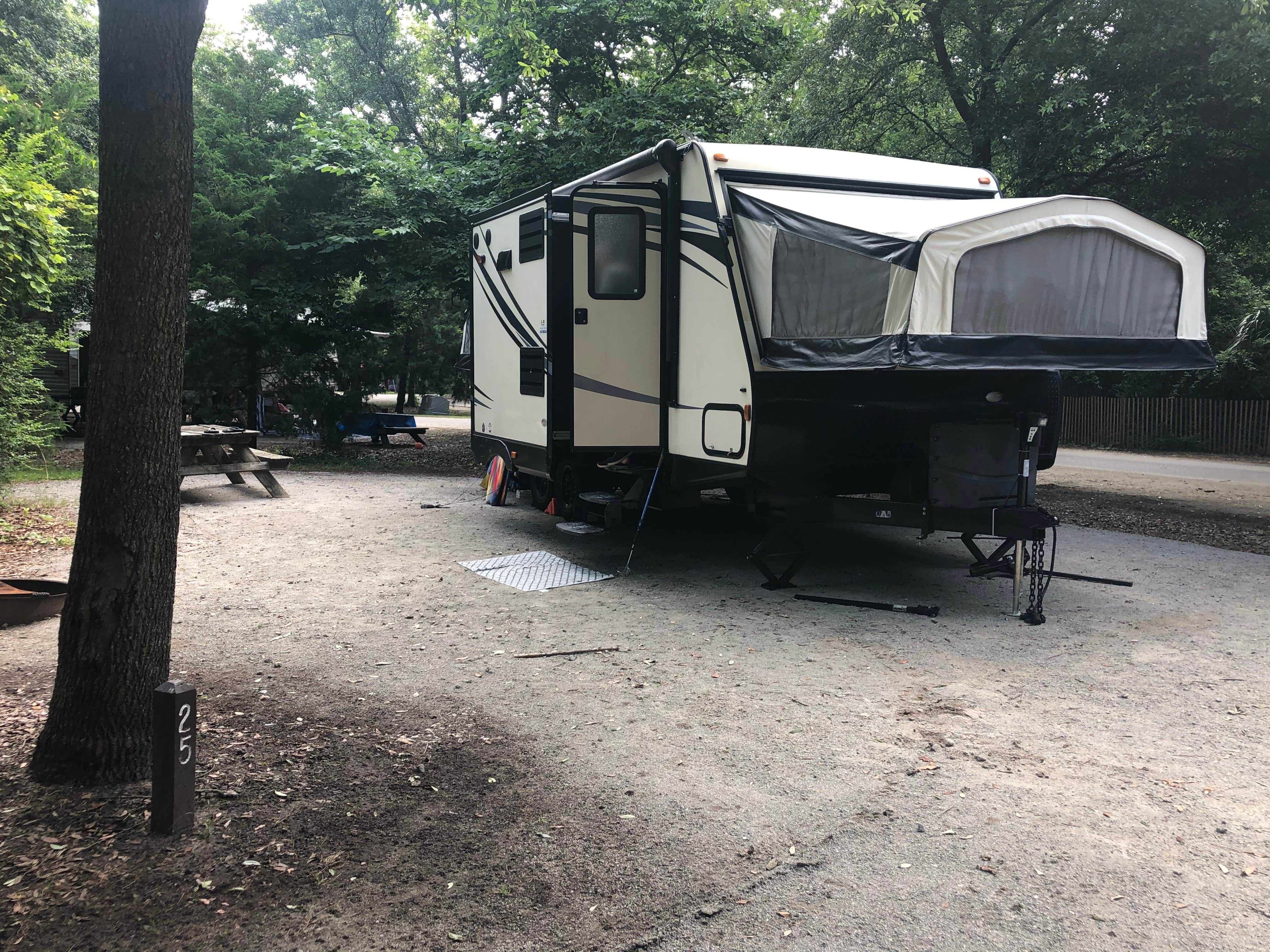 Amy J.'s photo of rv camping at Myrtle Beach State Park Campground near Sunset Beach, NC
