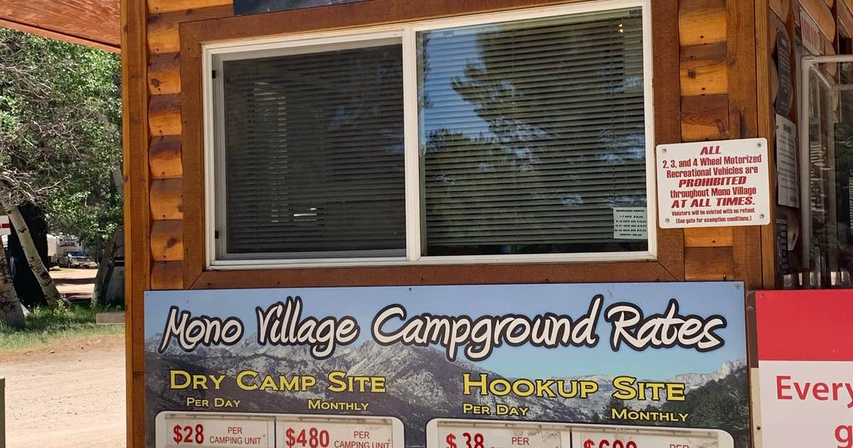 Annett’S Mono Village Campground Map