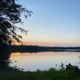 Sunset on Canoe Lake Campsite