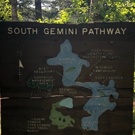 Sign at North Gemini Lake Campground