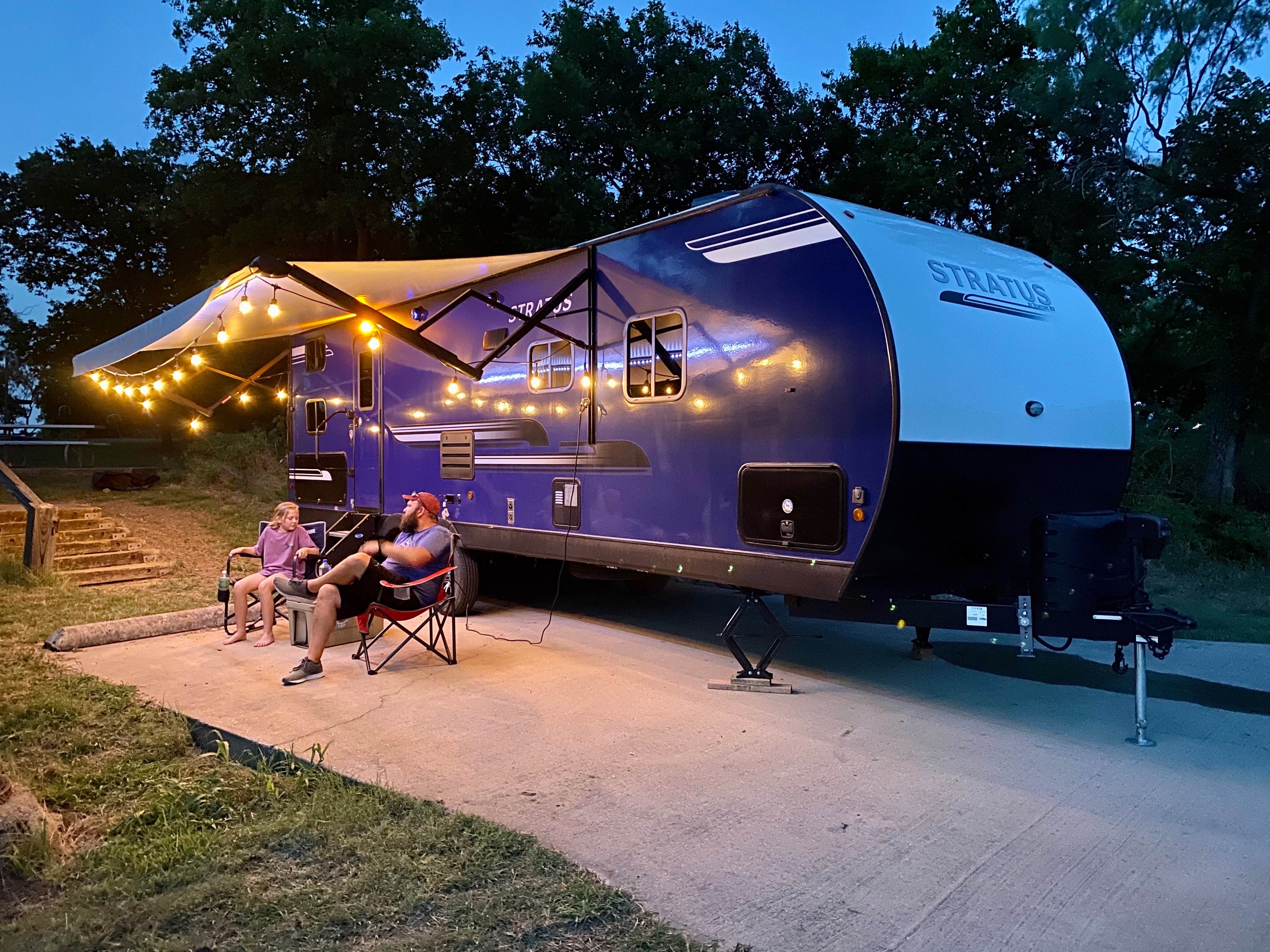 Chris H.'s photo of rv camping at Cedar Hill State Park Campground near Duncanville, TX