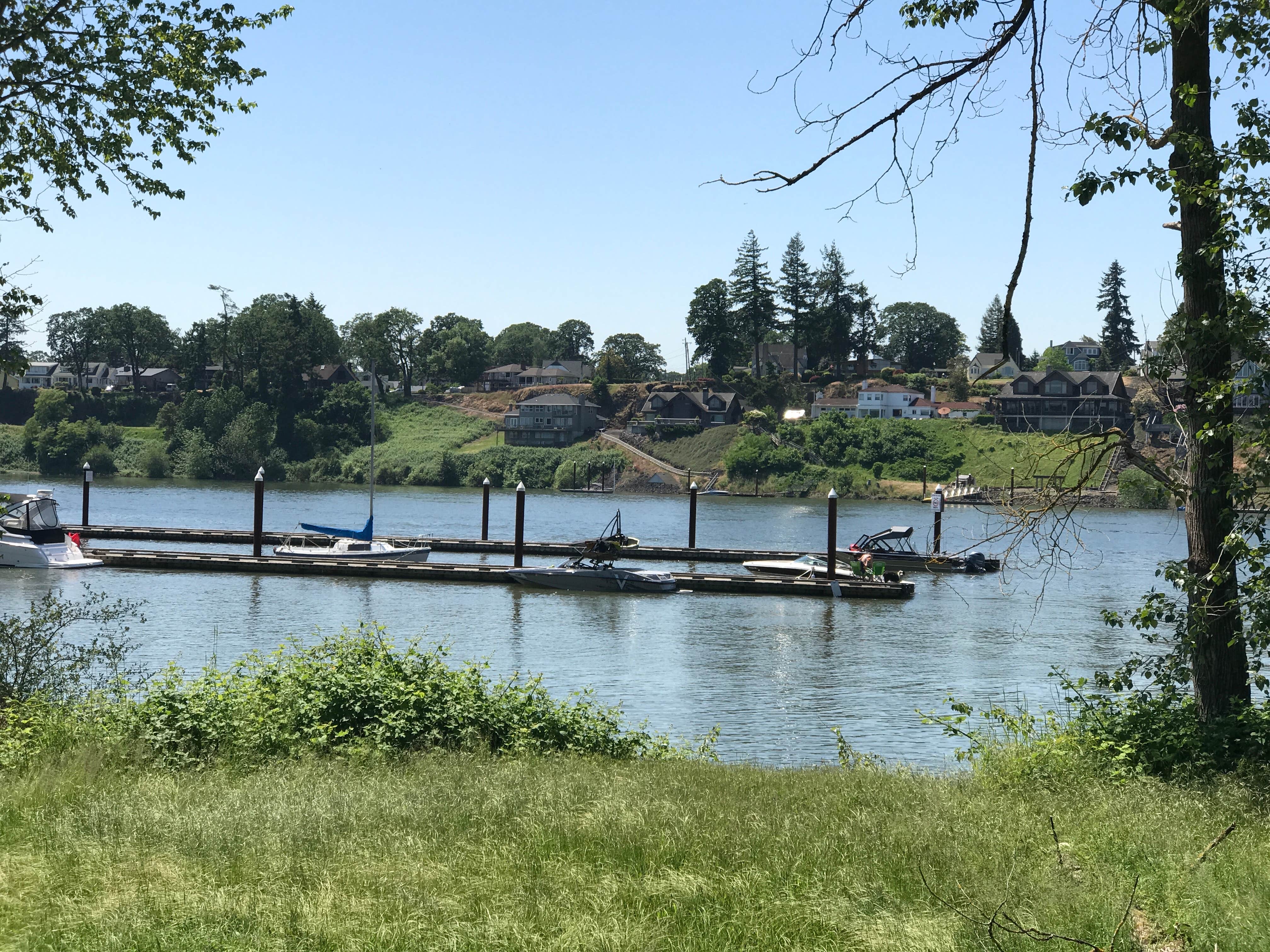 Camper-submitted photo at Sand Island Marine Park Campground near Woodland, WA