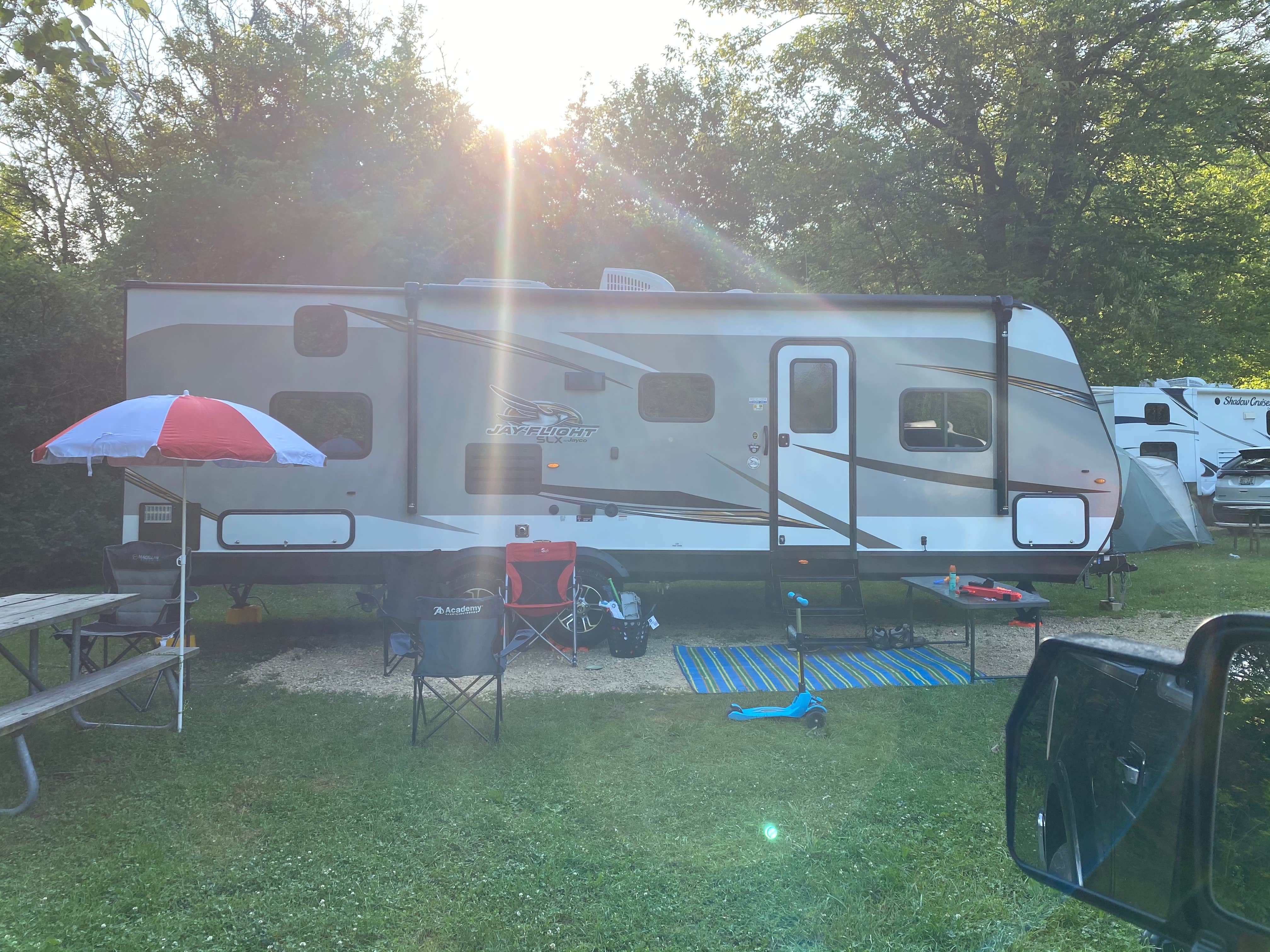 Rebekah S.'s photo of rv camping at Rock Cut State Park - Staghorn Campground near Winnebago, IL