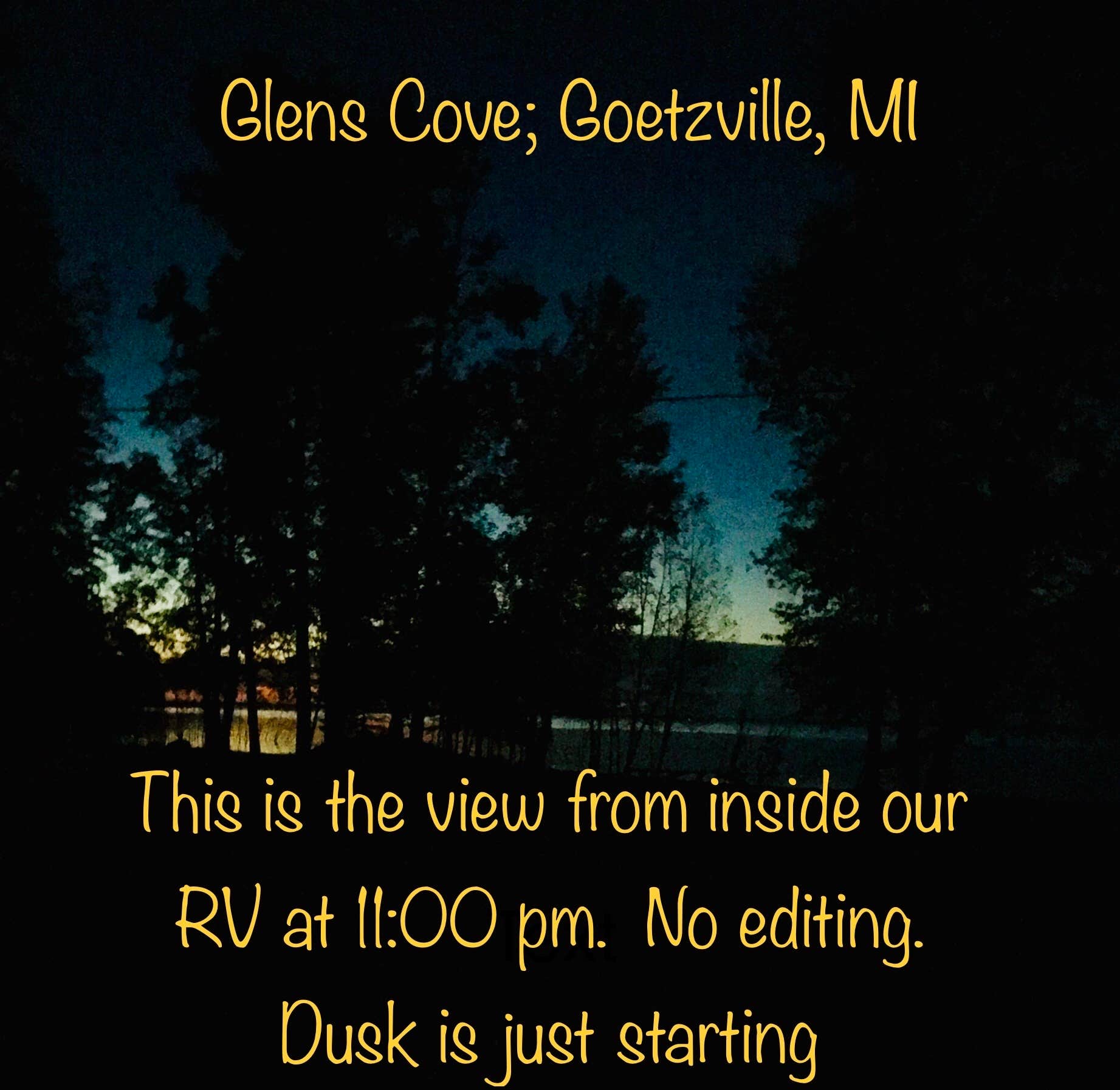 Camper-submitted photo at Glen's Cove near Cedarville, MI