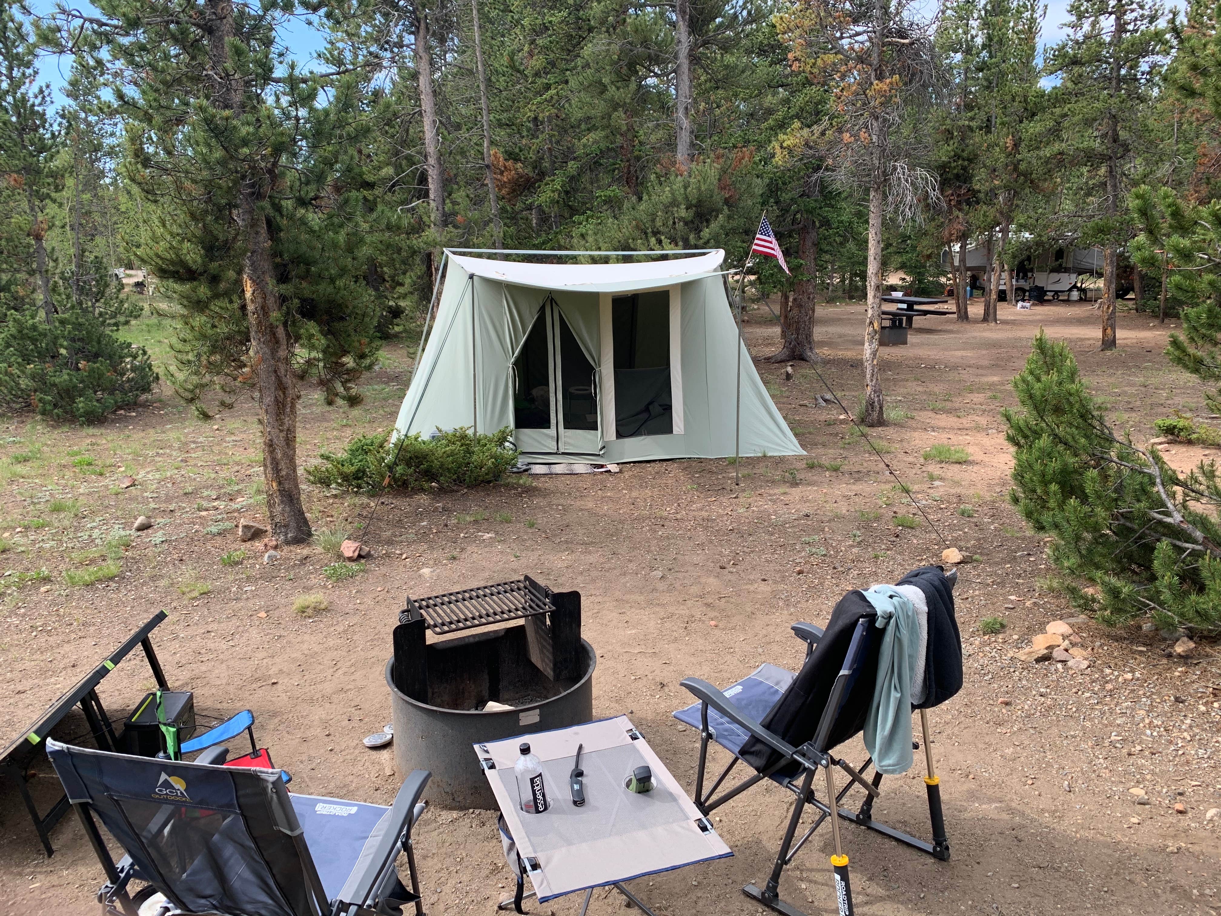 Zahru A.'s photo of tent camping at Lodgepole Campground near Vail, CO
