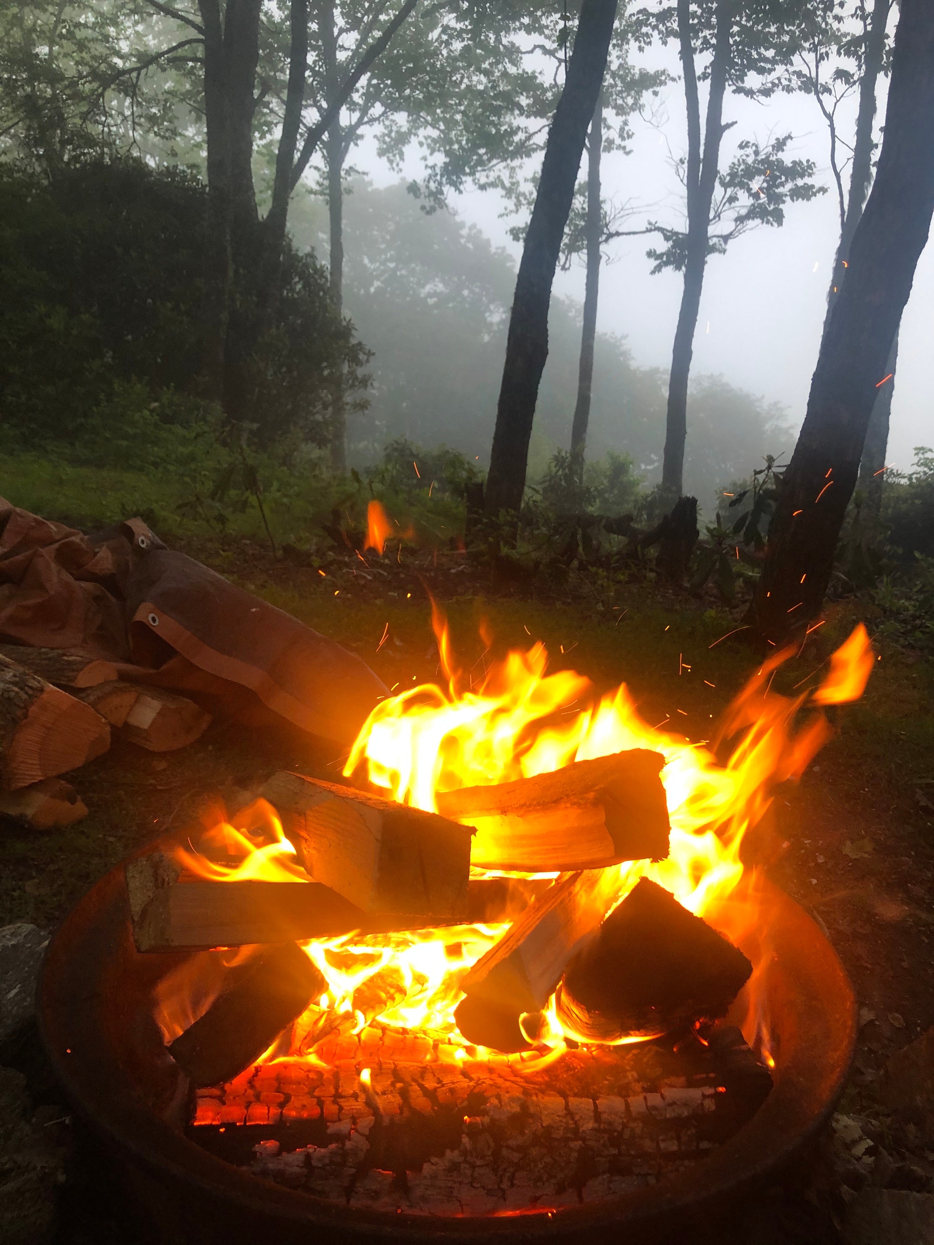 Campfire at Site 2