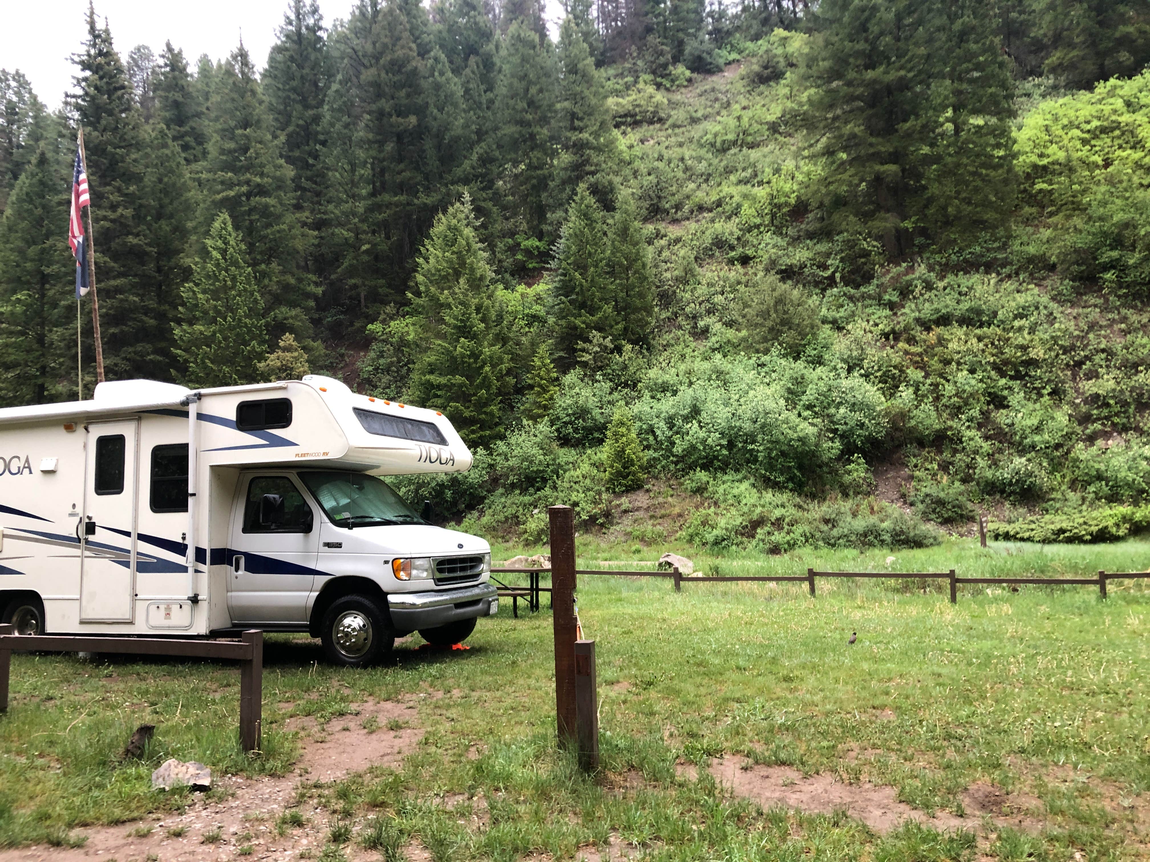Hayley K.'s photo of rv camping at Rifle Mountain Park- Sawmill Gulch near Meeker, CO
