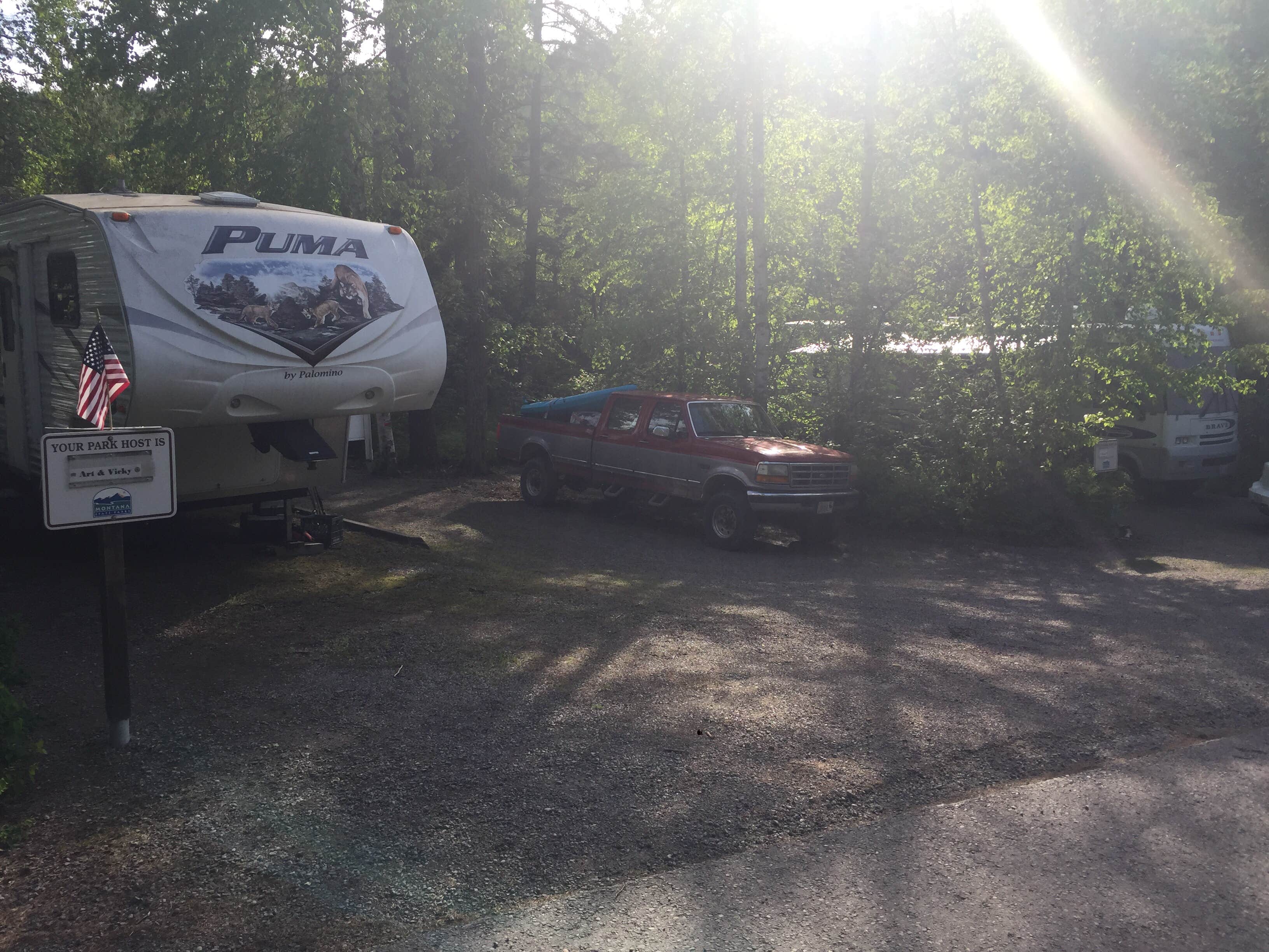 Bjorn S.'s photo of rv camping at Whitefish Lake State Park Campground near Rexford, MT