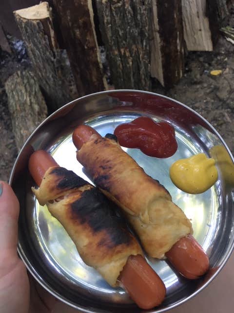 Renée C.'s photo of camping with pets at Punderson State Park Campground near Parma Heights, OH