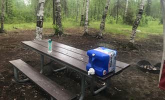 Camping near Goose Bay Hideaway - 300' on Cook Inlet - RV Park and tent Campground: Rocky Lake State Recreation Site, Big Lake, Alaska