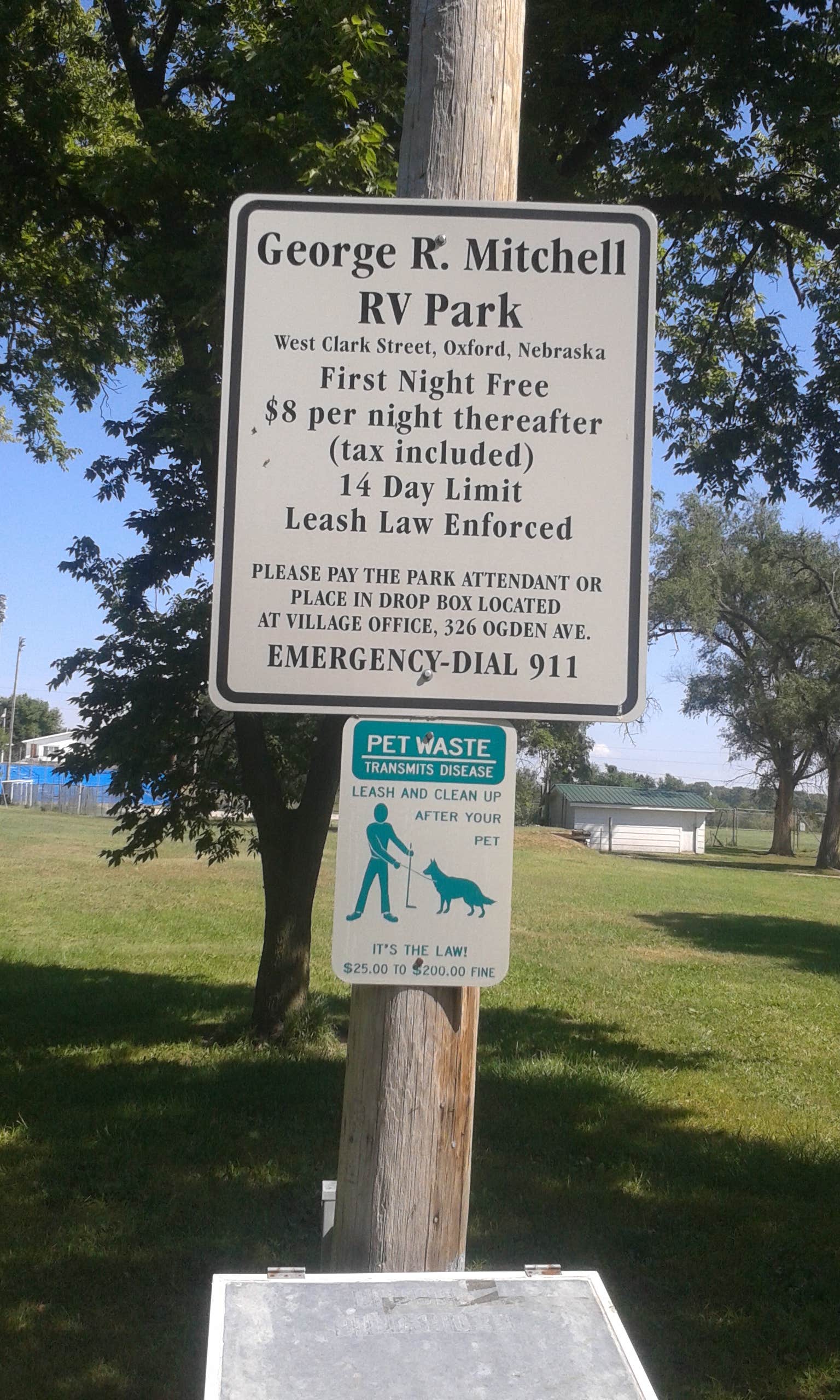 Camper-submitted photo at George Mitchell RV Park near Harlan County Lake