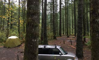 Camping near Multnomah Falls Parking Lot (Day Use): Dougan Creek Campground, Bridal Veil, Washington
