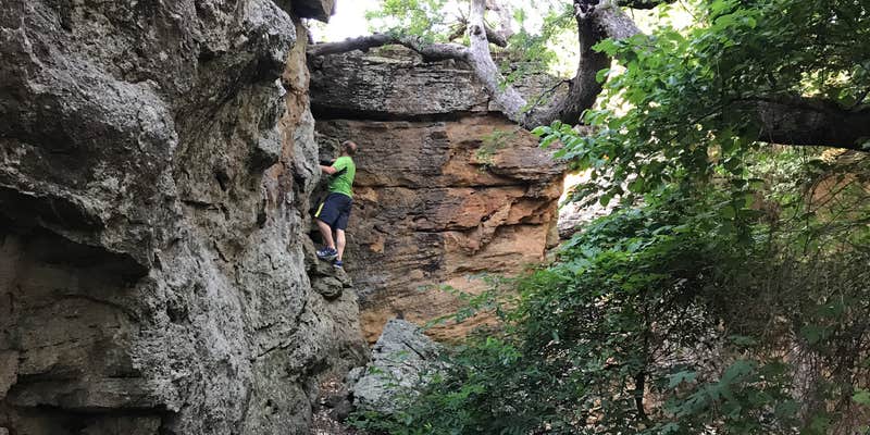 Camper submitted image from Primitive Area — Lake Mineral Wells State Park